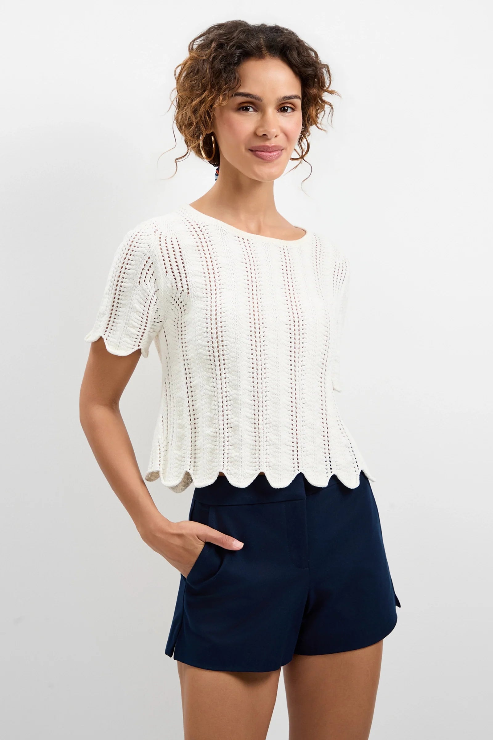 Playa Largo Wavy Knit Top