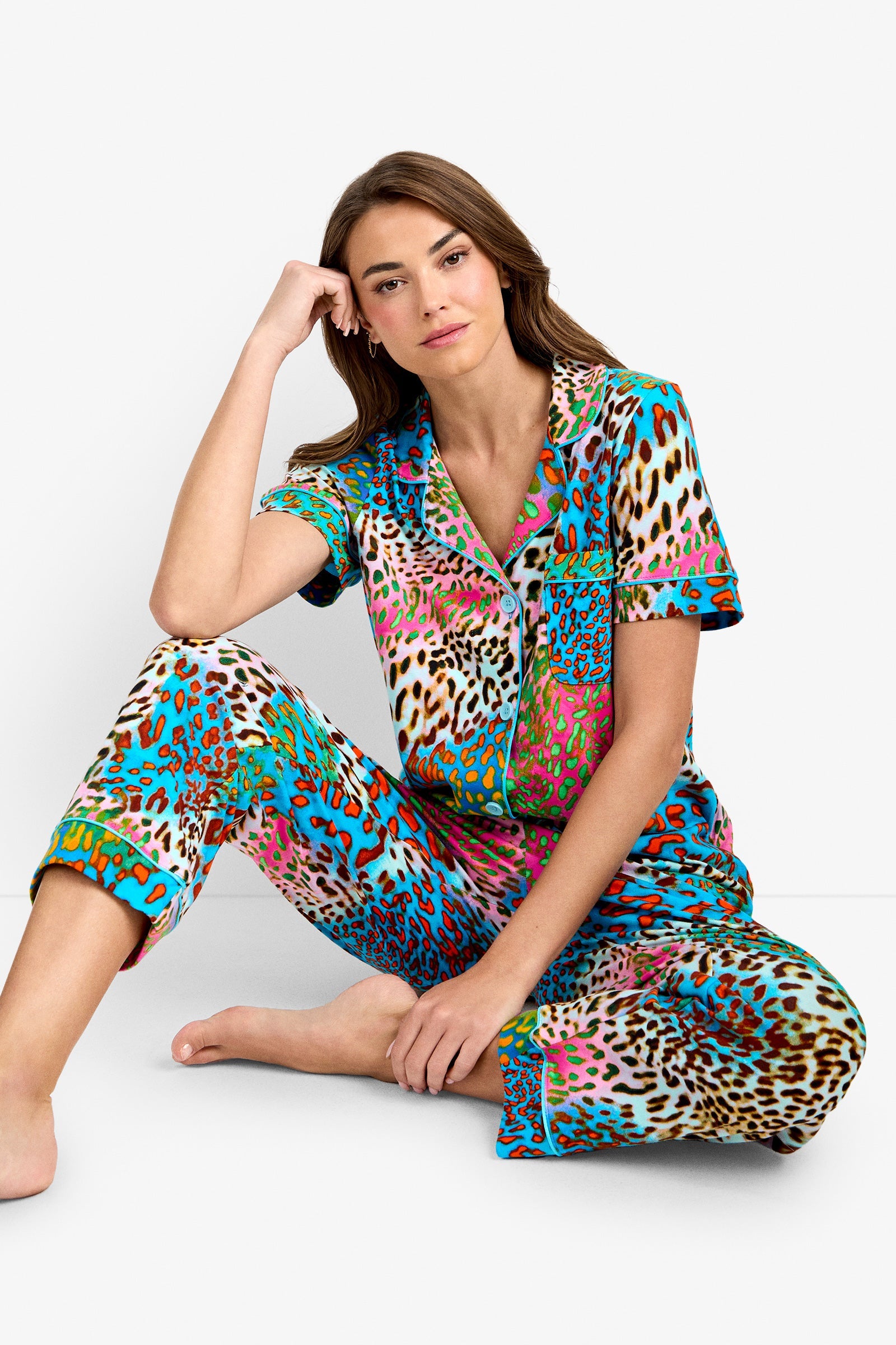 Crop Classic PJ Set - Spray Leopard