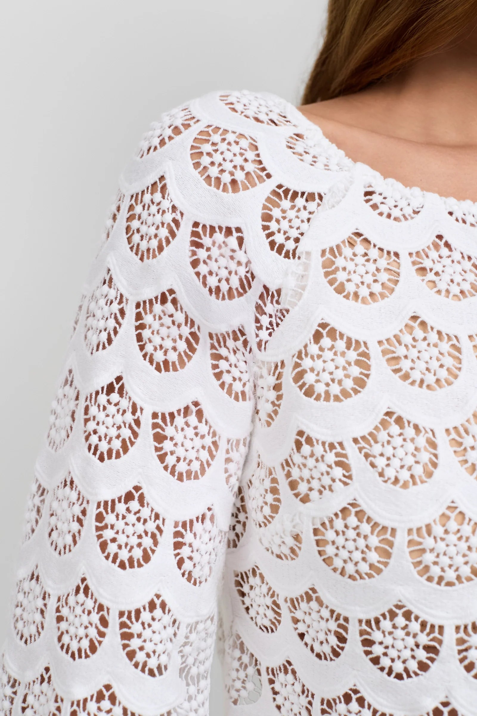 Helen Crochet Lace Top