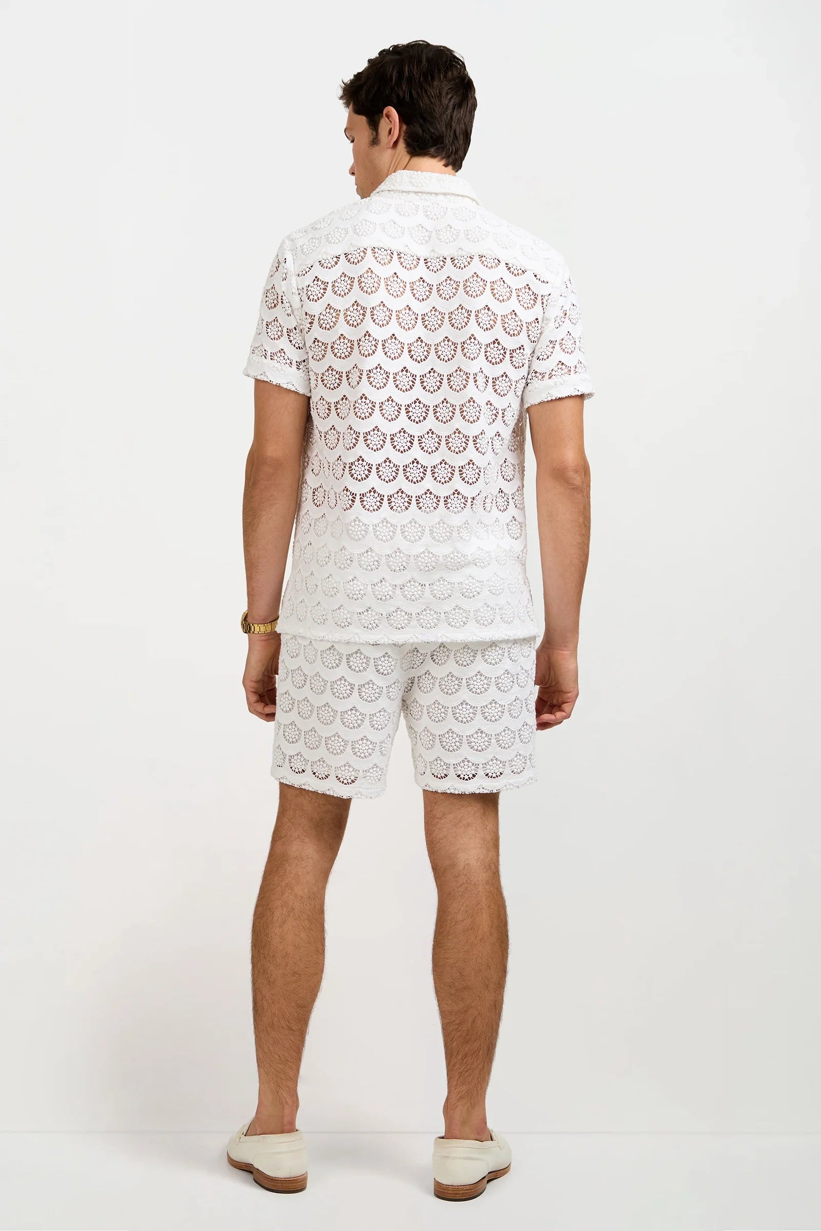 Shoreline Crochet Lace Short