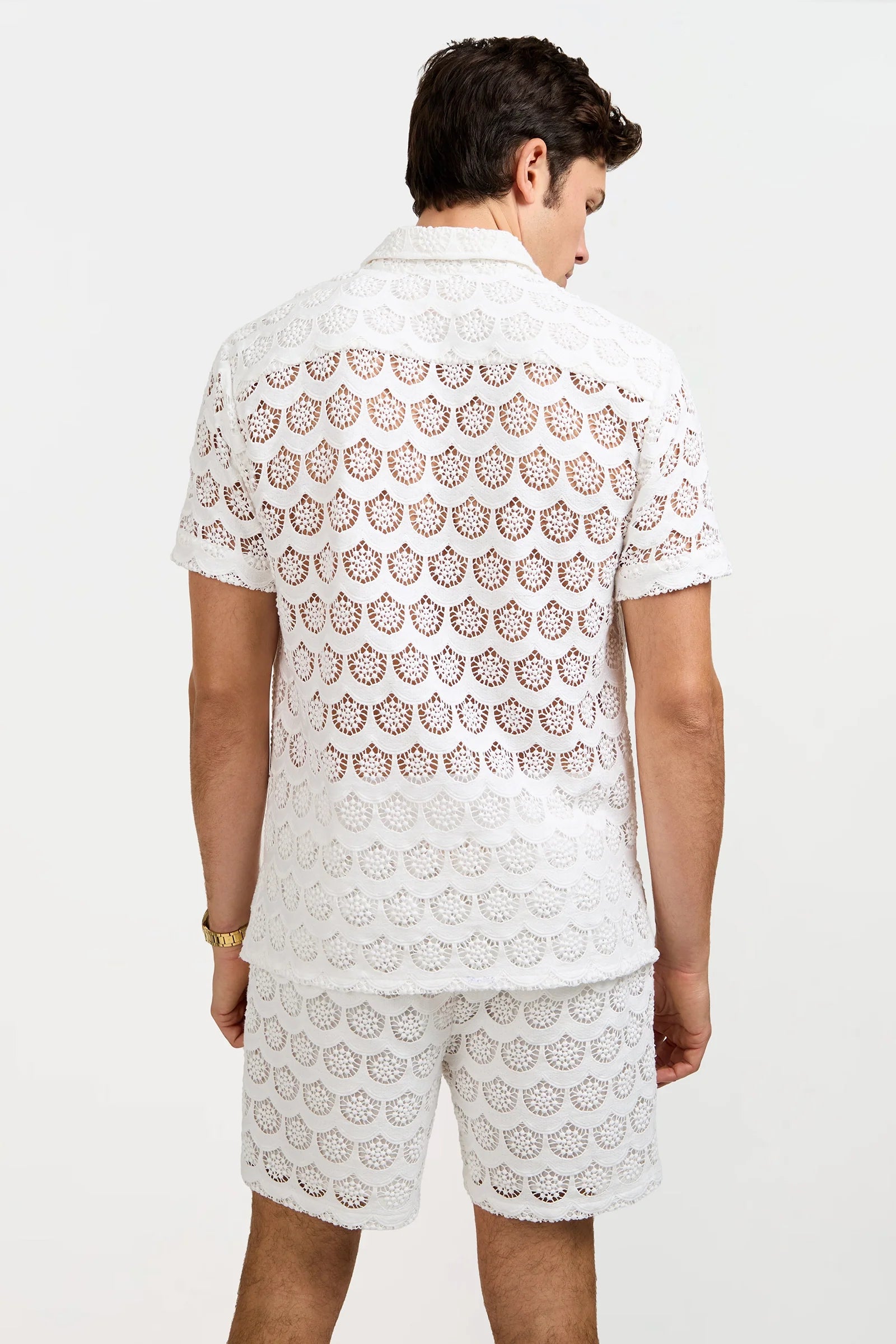 Branson Crochet Lace Shirt