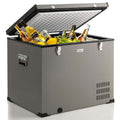90 Quart Portable Car Refrigerator Fridge Cooler Chest Freezer With Dc Amp Ac Adapter