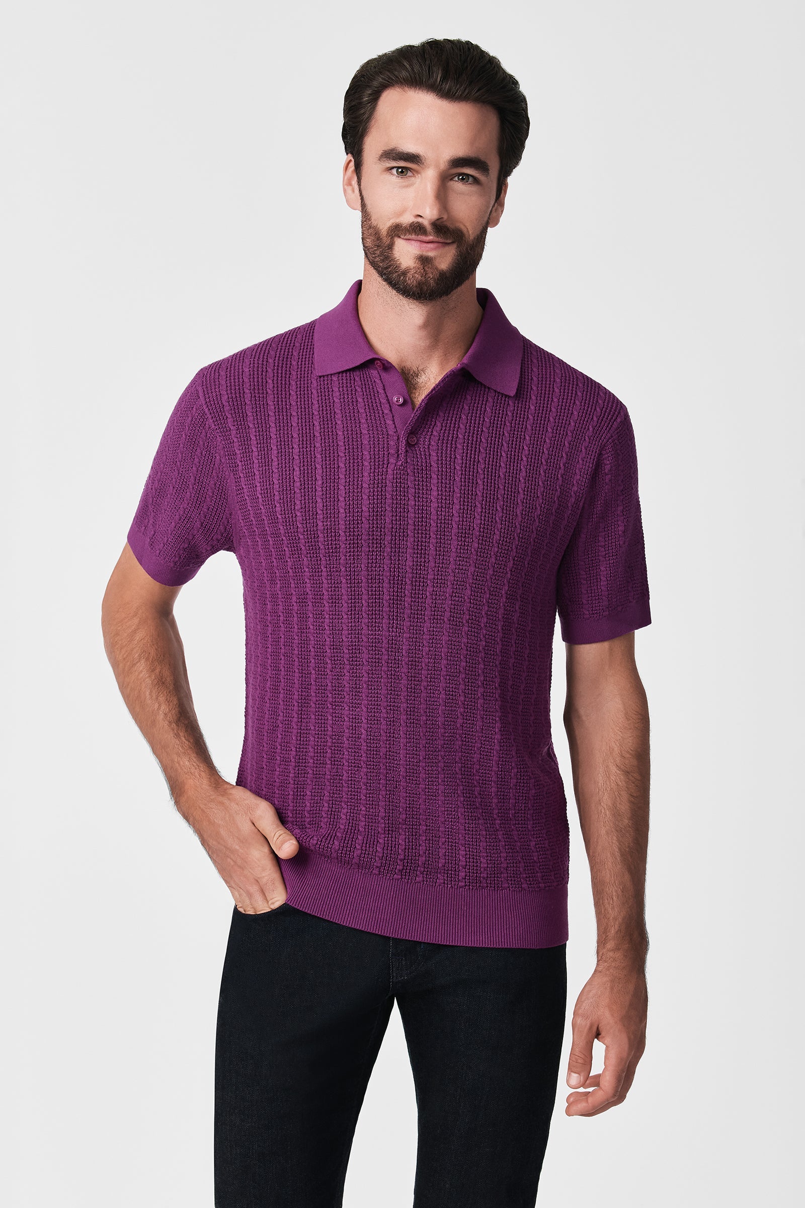 Asher Short-Sleeve Polo