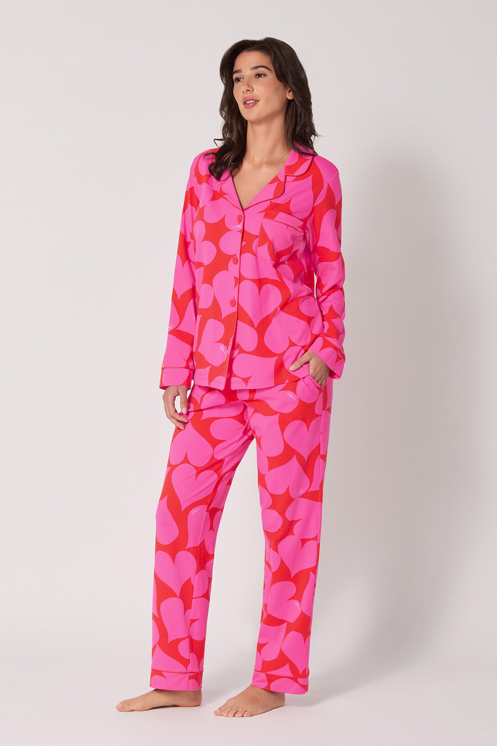 Classic PJ Set - Hearts