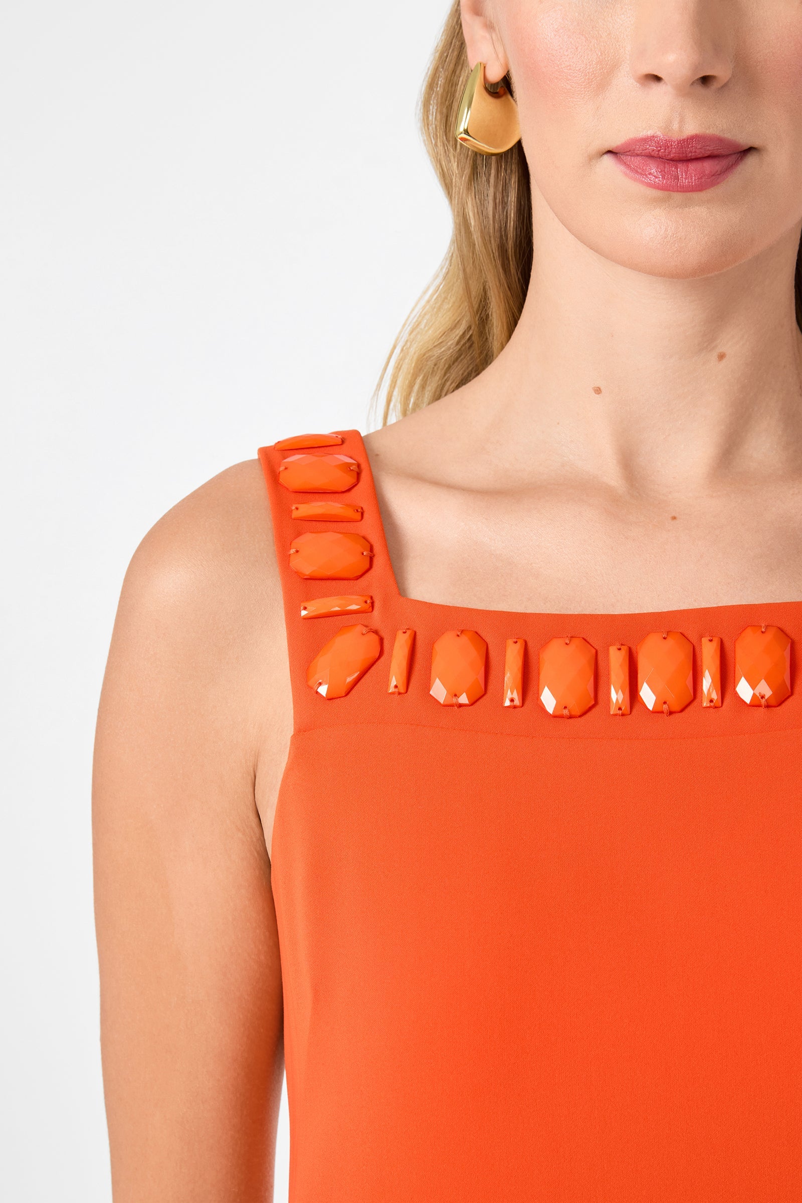 Yokuna Jewel Neck Mini Dress