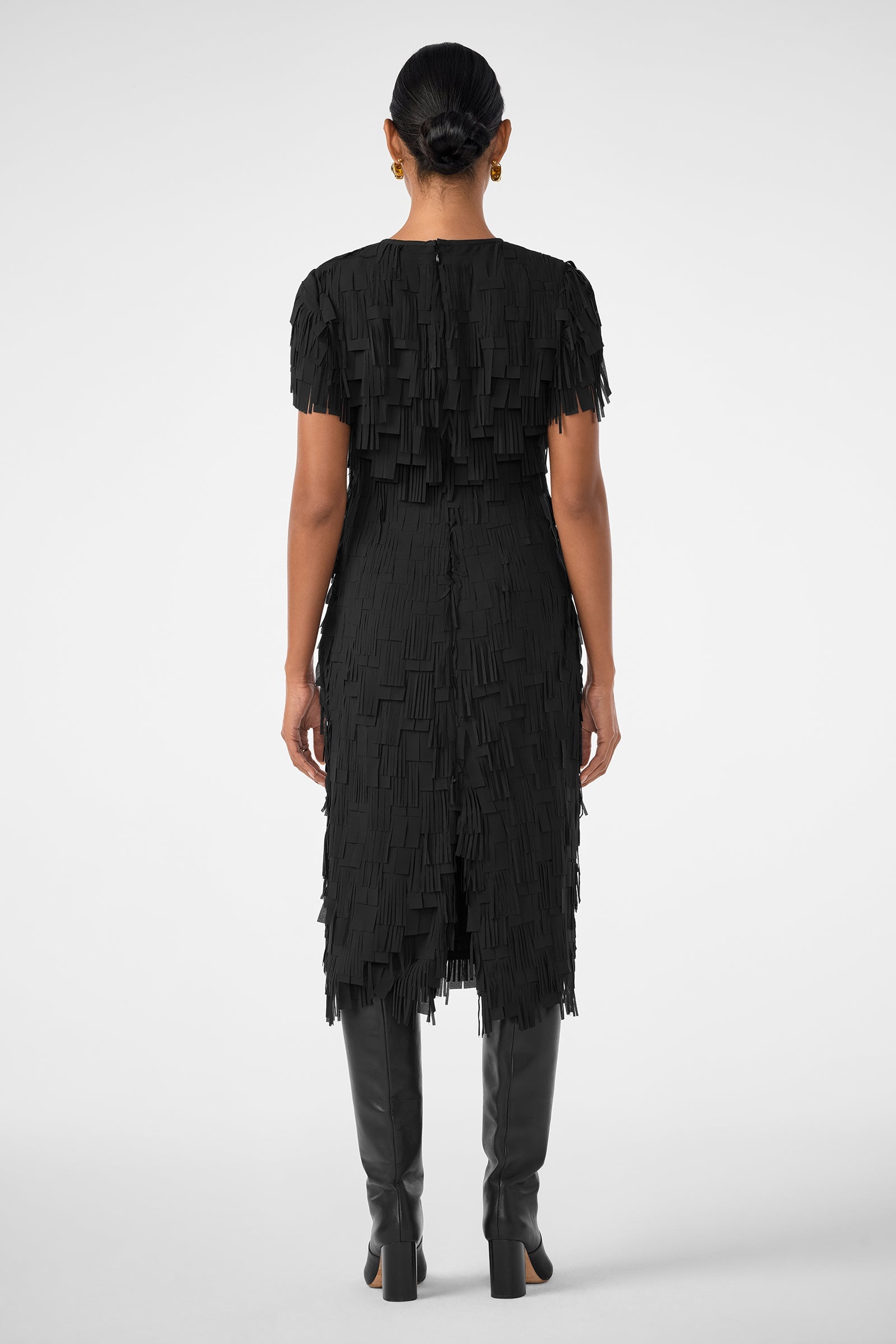 Silkoak Flutter Midi Dress