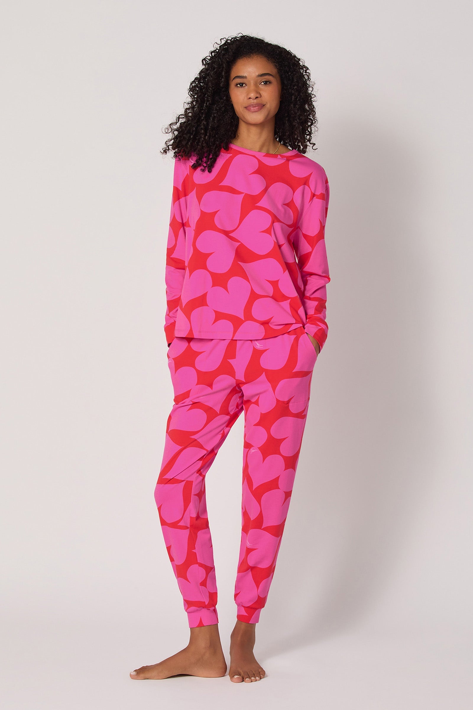 Pullover PJ Set - Hearts