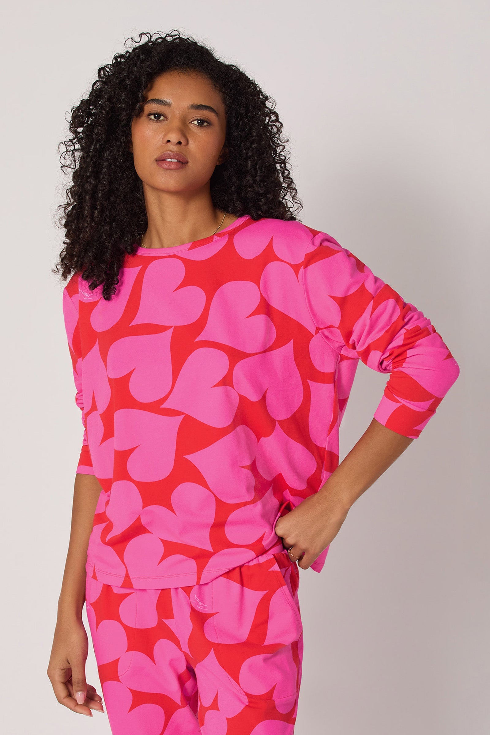 Pullover PJ Set - Hearts
