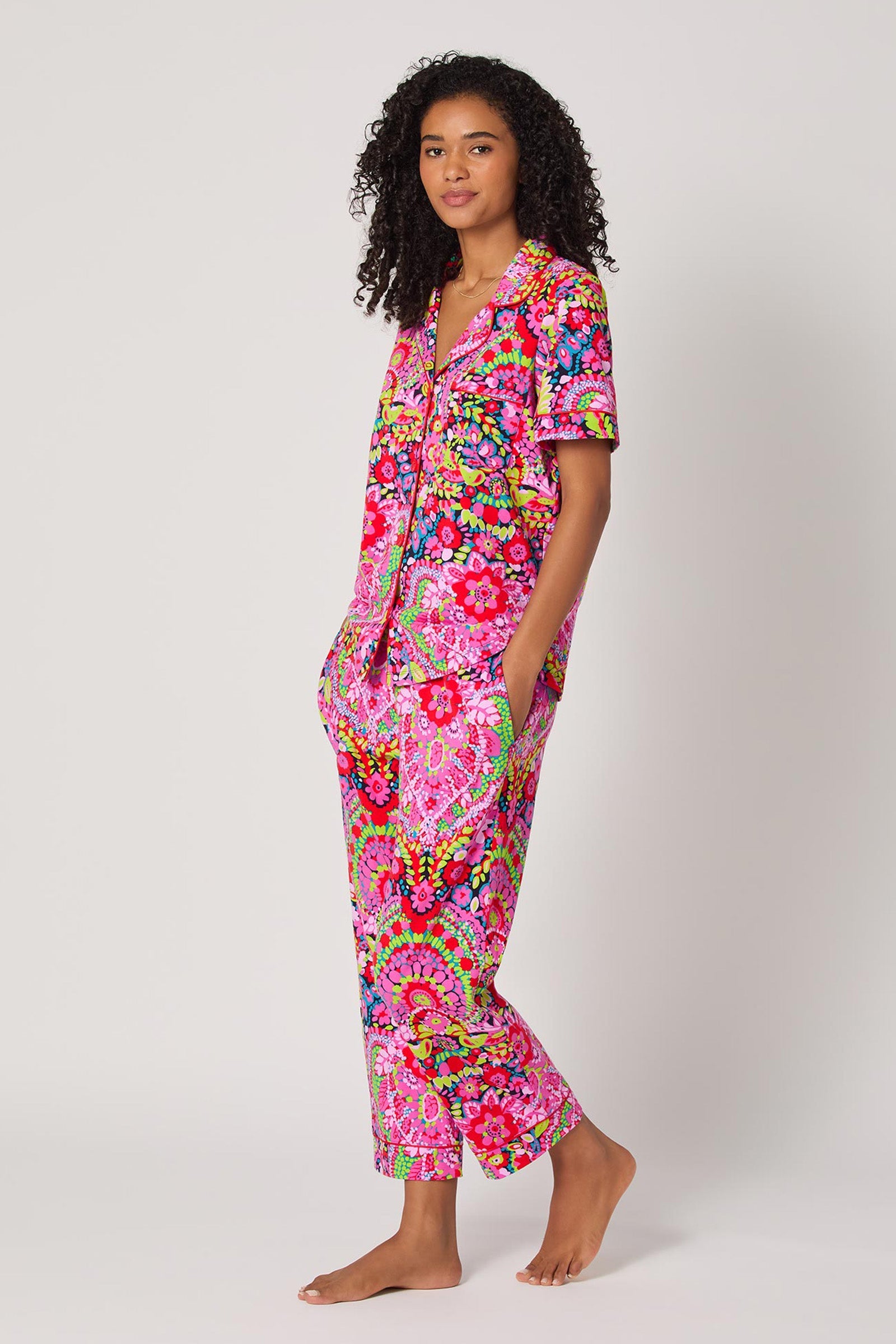 Crop PJ Set - Las Flores