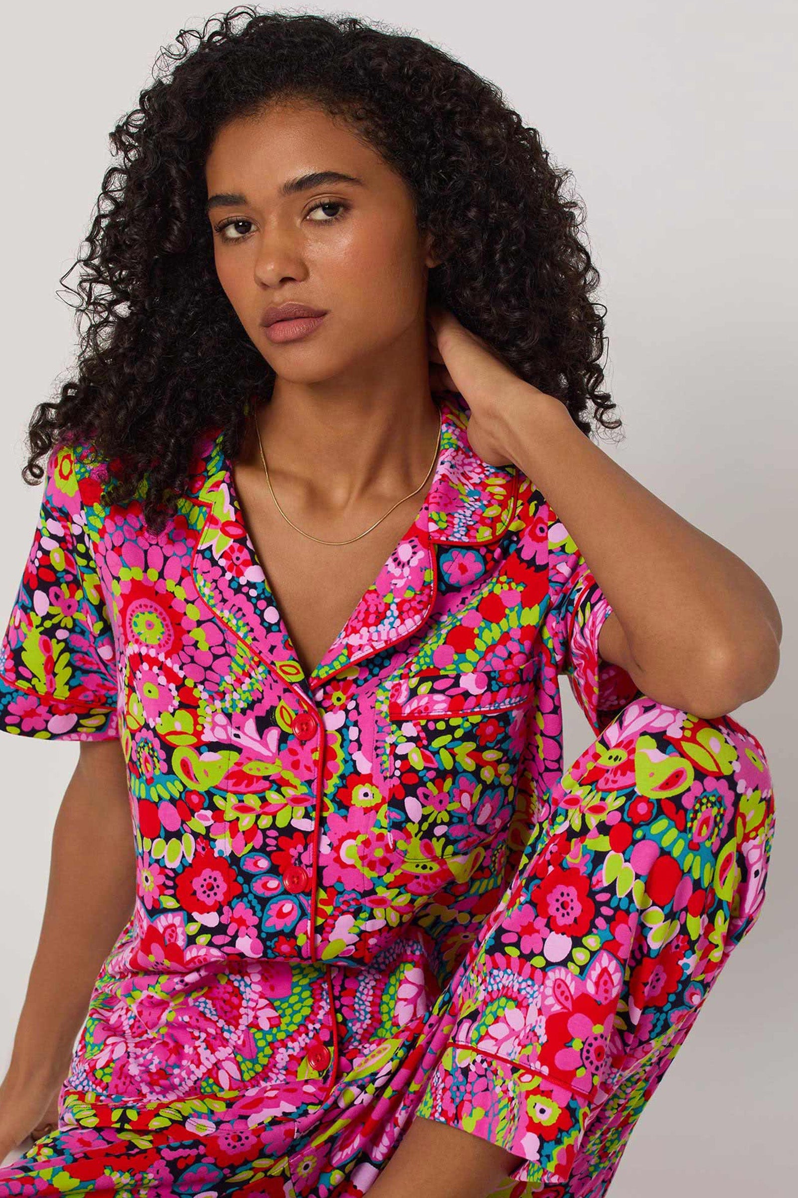 Crop PJ Set - Las Flores