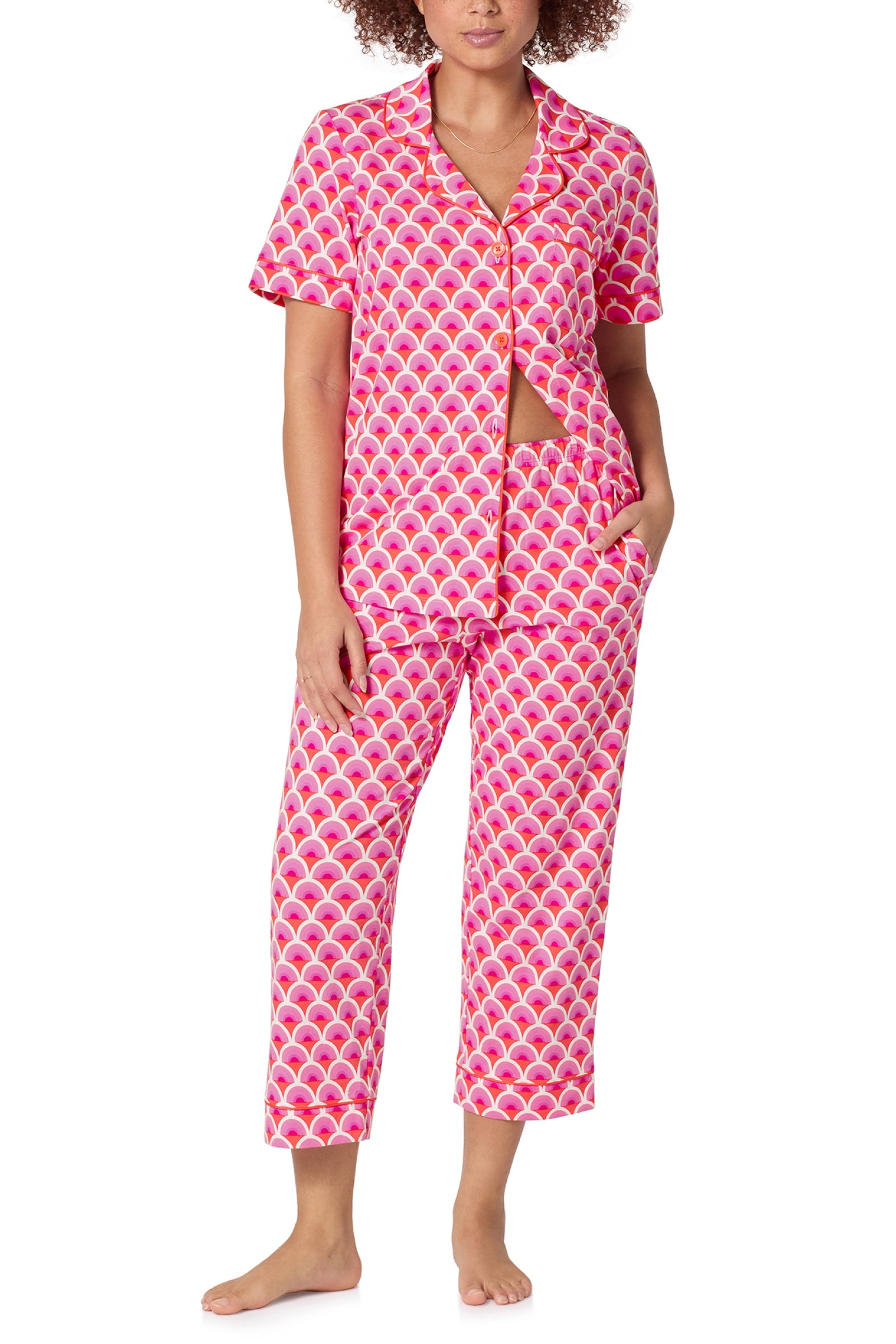 Crop Classic PJ Set - Scallop