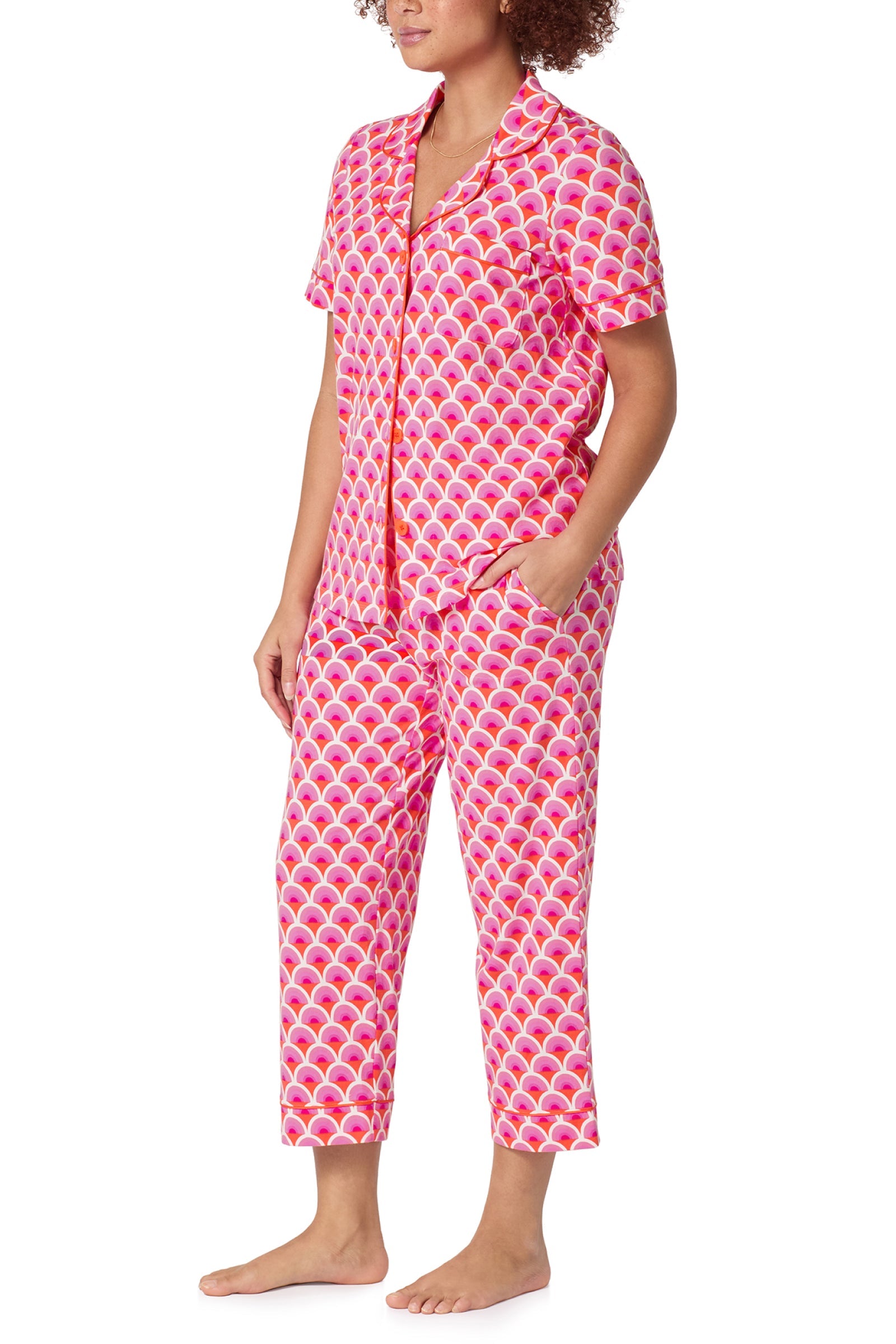 Crop Classic PJ Set - Scallop