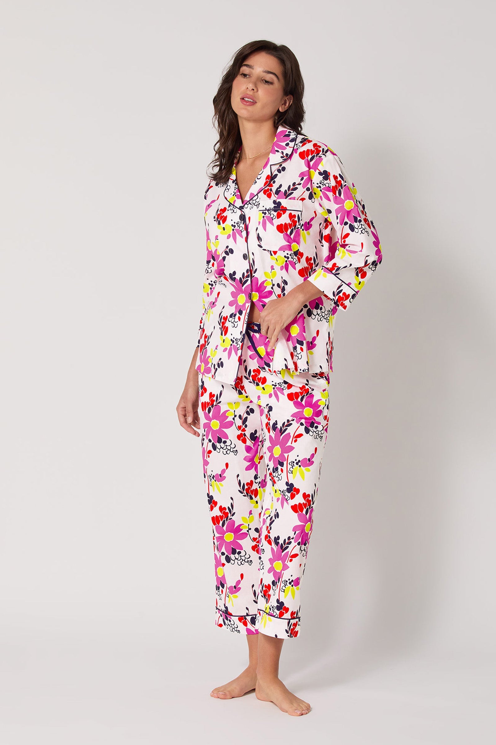 Crop Classic PJ Set - Whimsical Floral