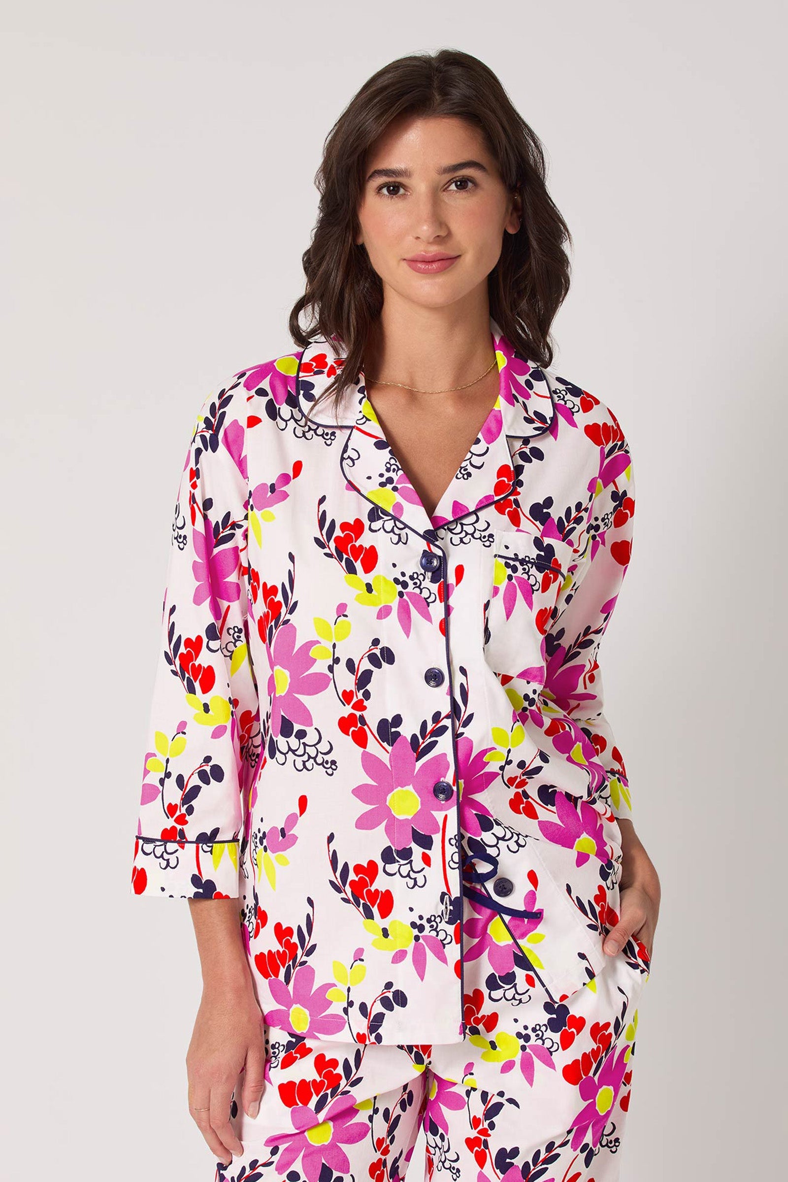 Crop Classic PJ Set - Whimsical Floral
