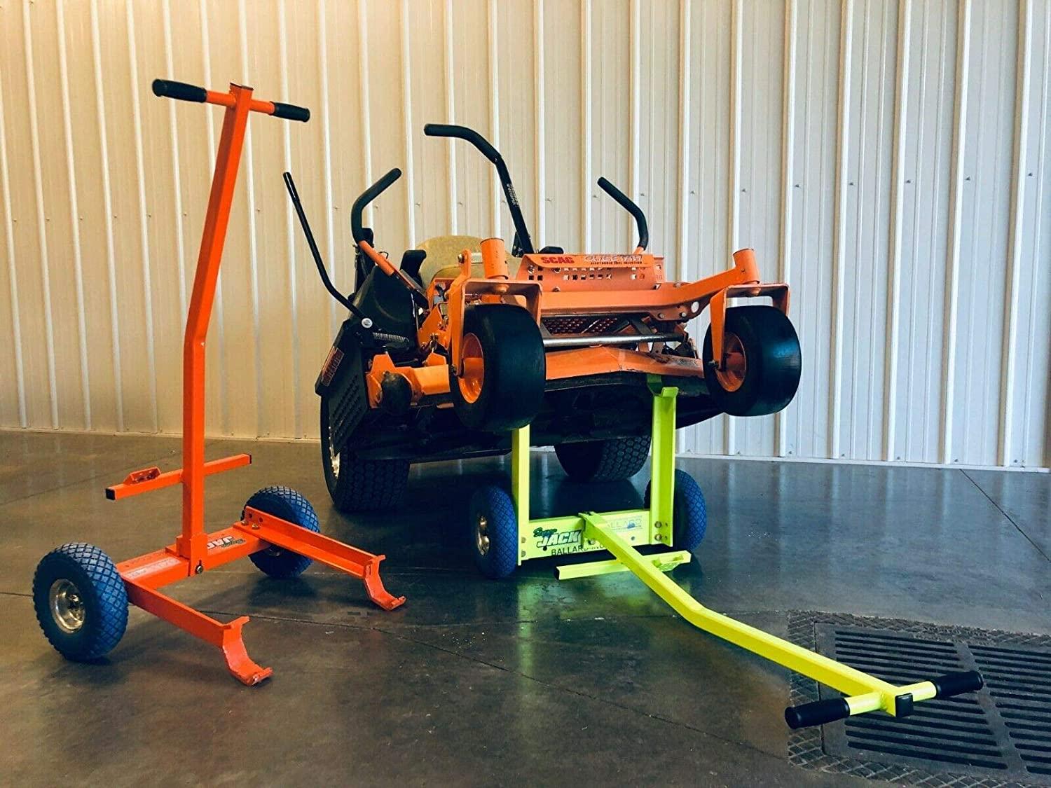 Ballard Inc Super Jack Pro Mower Jack &ndash; High Visibility Orange, Heavy Duty, Compatible with ZTRs, Standers, Walk Behinds