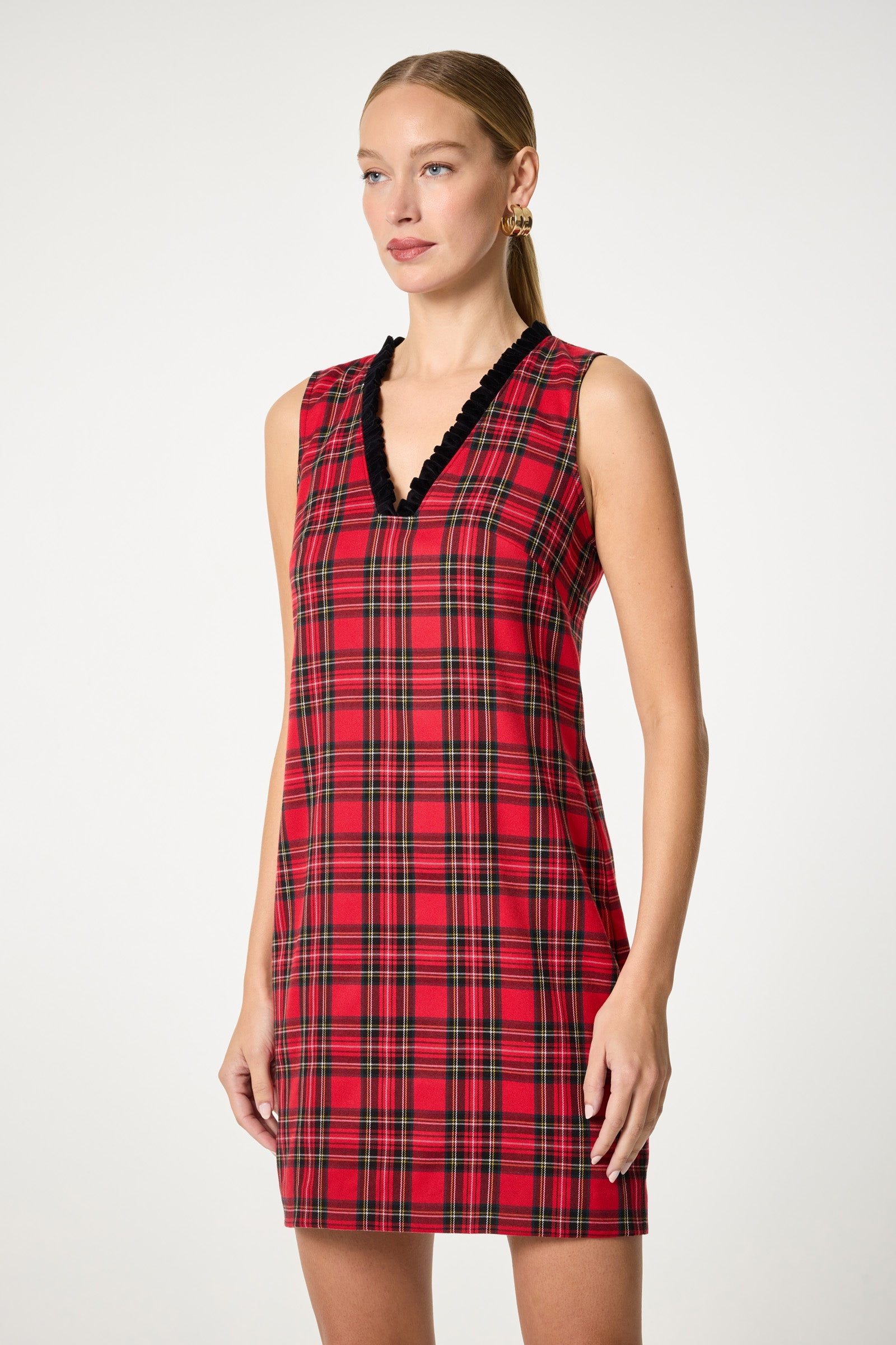 Revah Tartan Mini Dress
