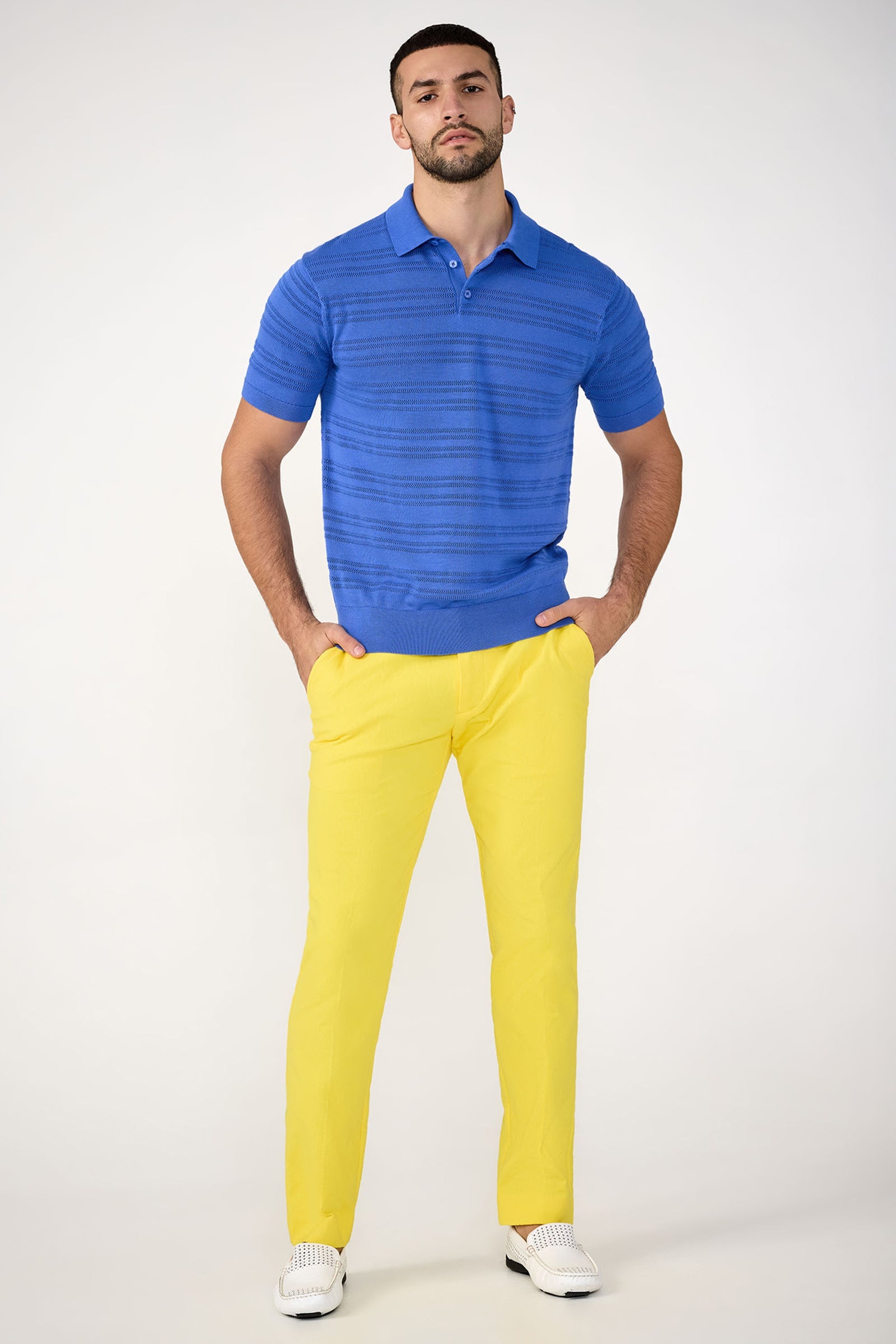 Clyde Slim Trouser - Stretch Herringbone