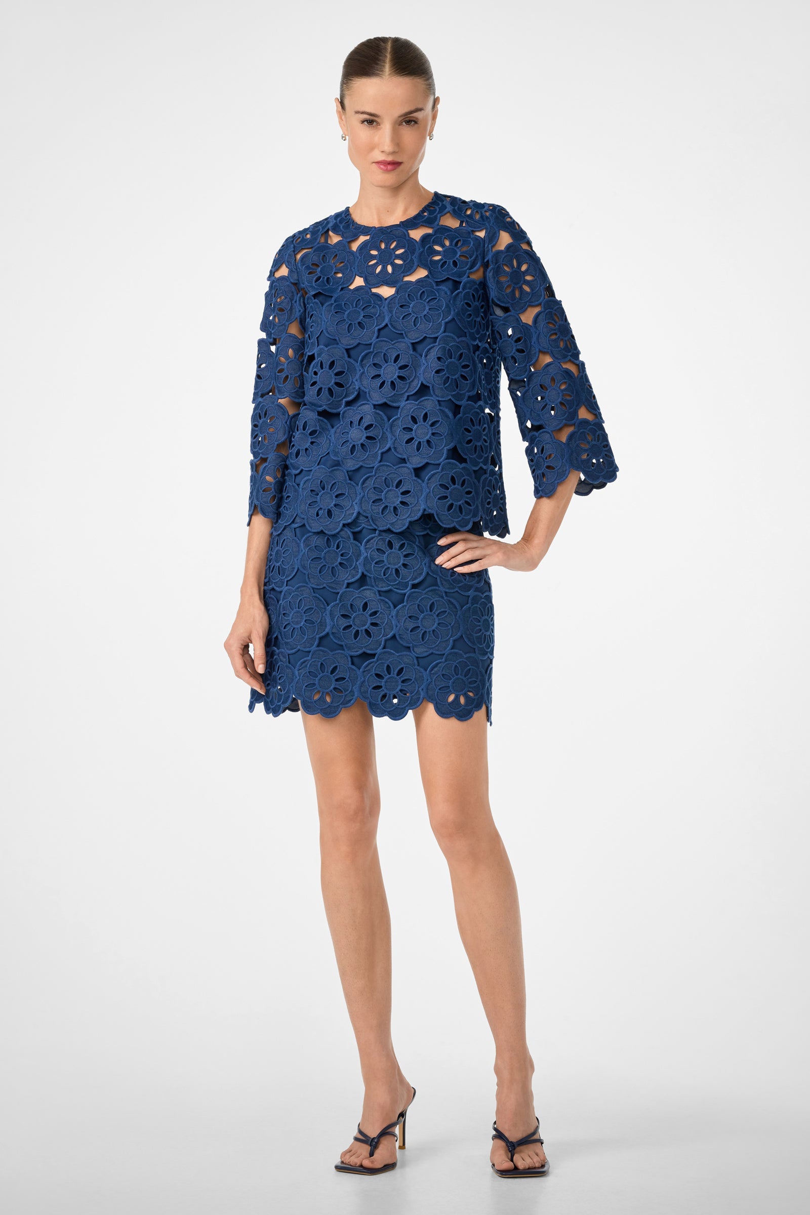 High Rise Rico Skirt - Kusho Embroidery