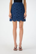 High Rise Rico Skirt - Kusho Embroidery