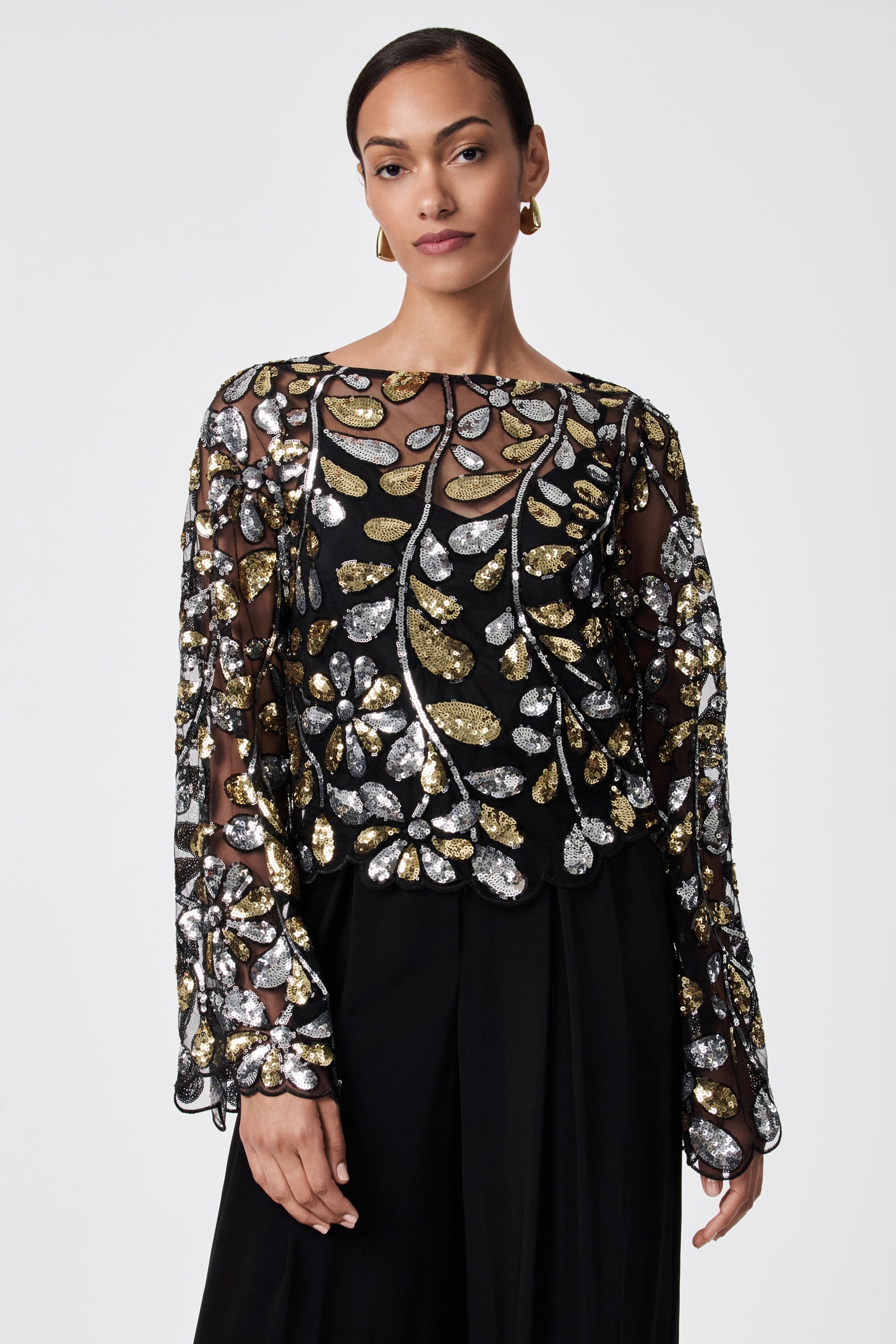 Femmes Sequin Top