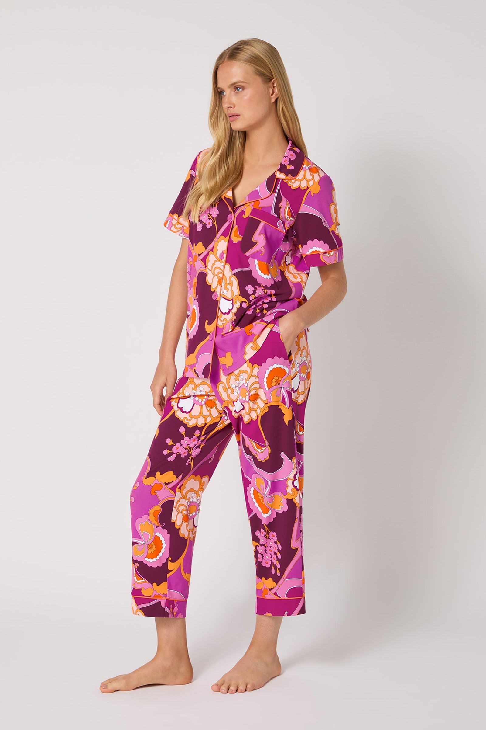 Crop PJ Set - Apache Plume