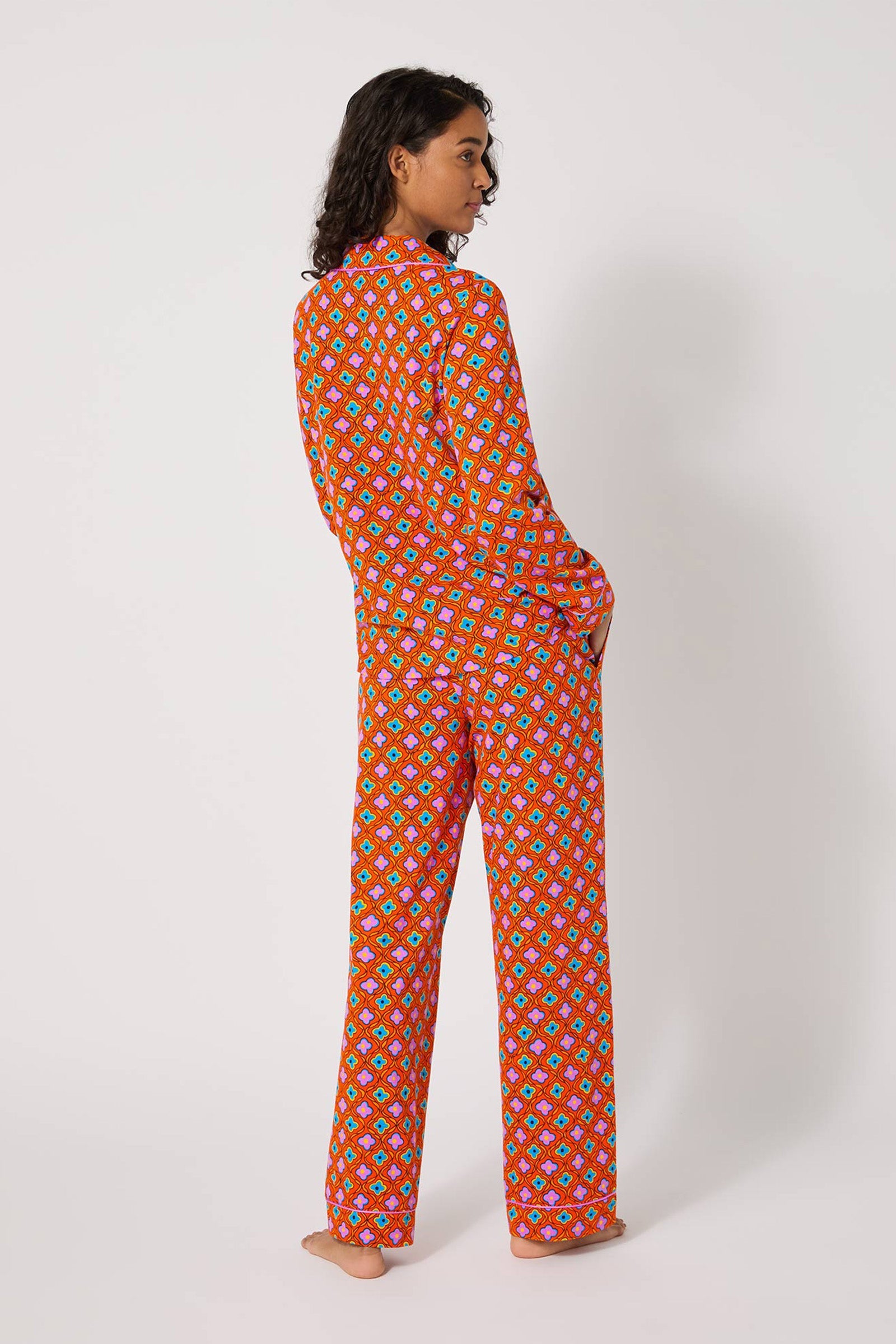 Classic PJ Set - Daisy Foulard