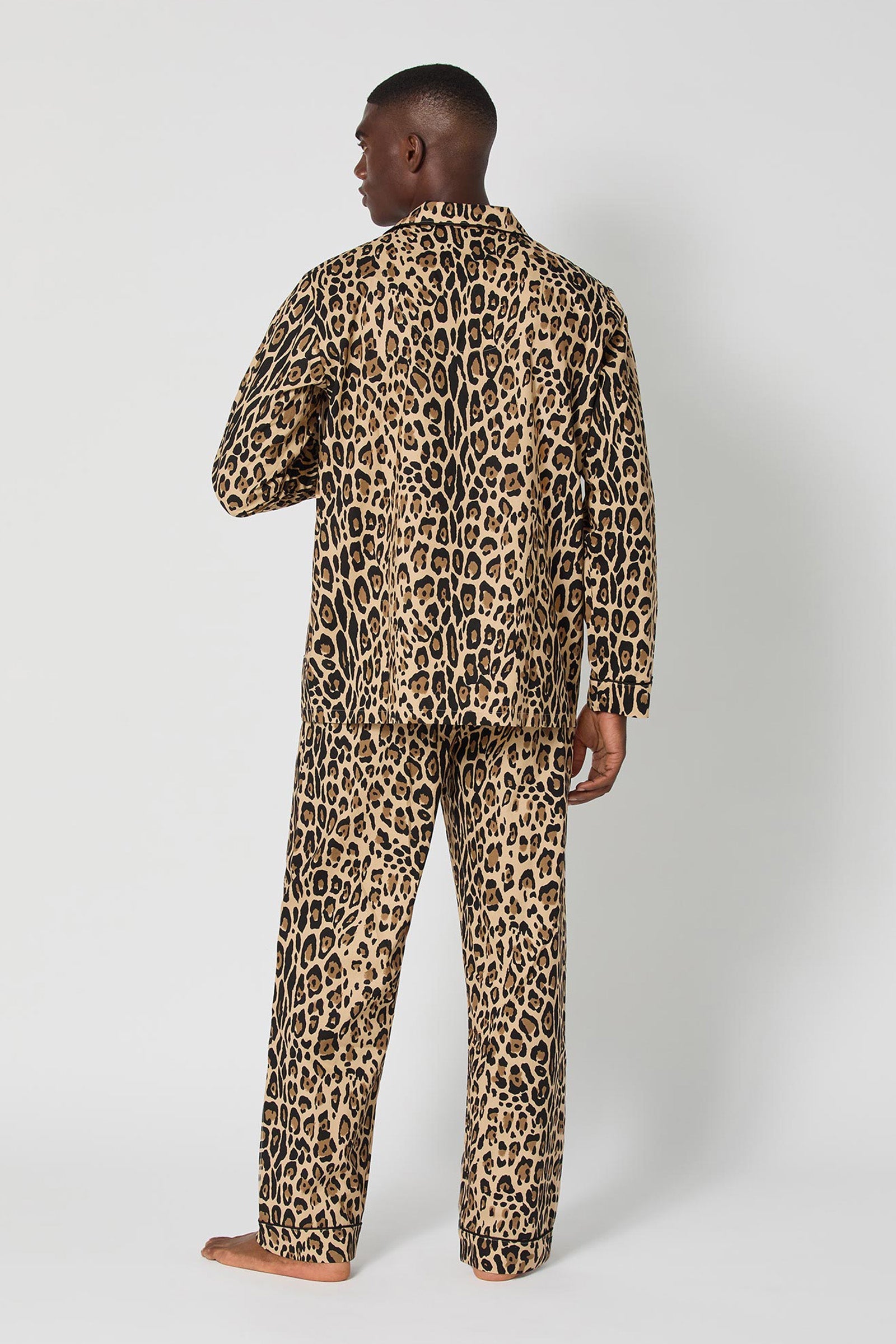 Men's Classic PJ Set - Leopard Stripe