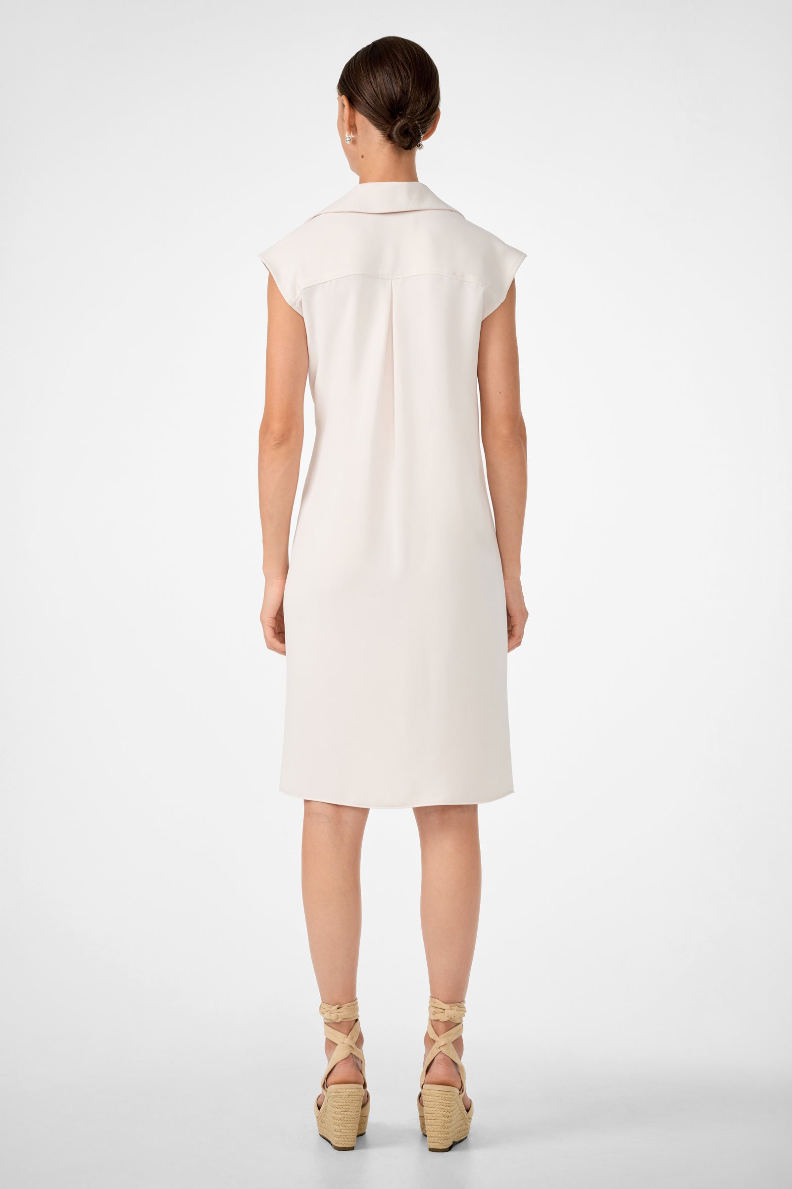 Meron Short-Sleeve Tie-Front Dress