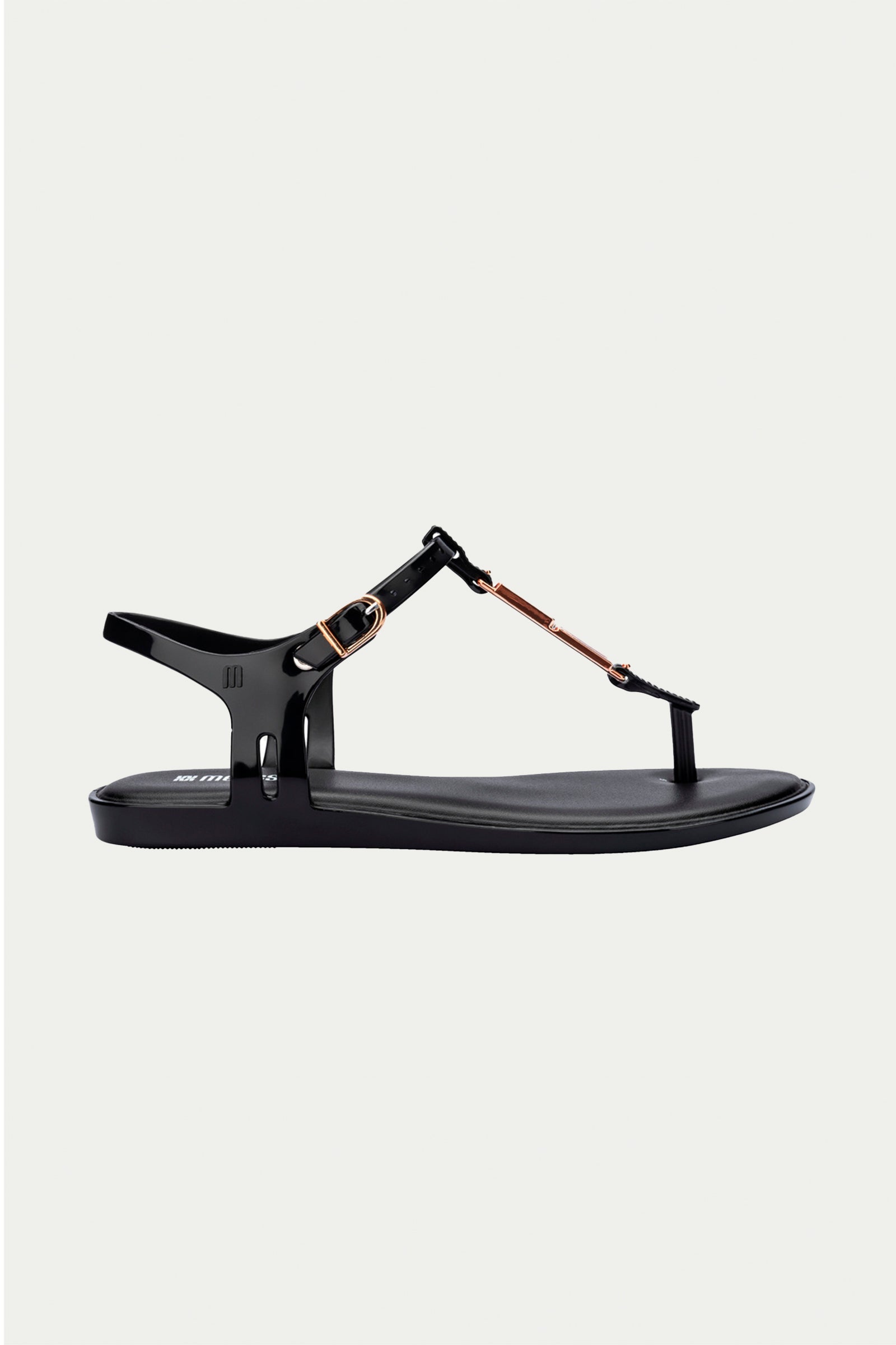 Melissa Solar Chic T-Strap Sandal - Black