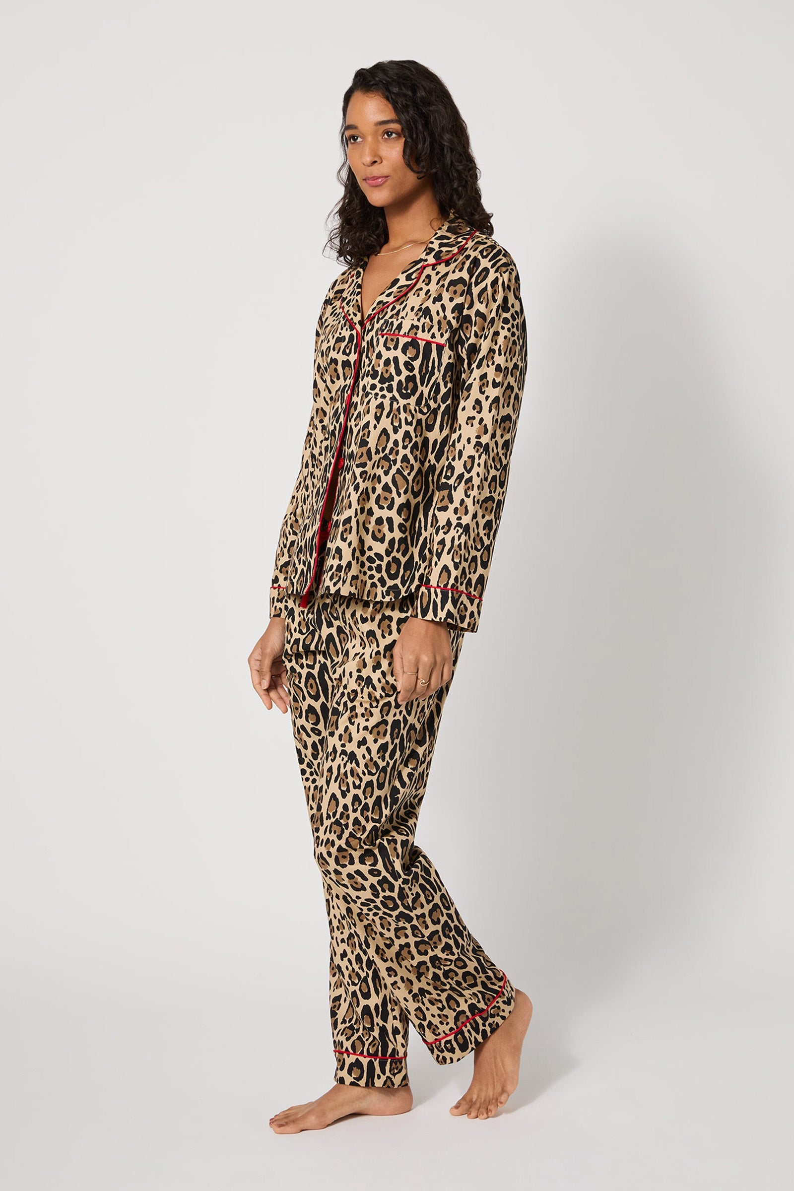 Classic PJ Set - Leopard Stripe