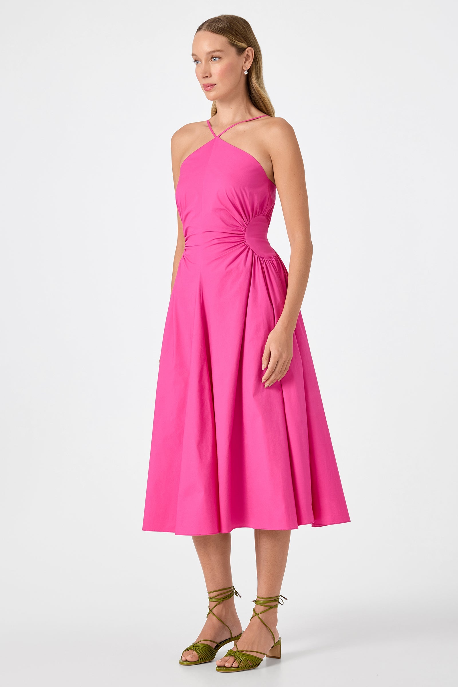 Kata Shirred Waist Midi Dress