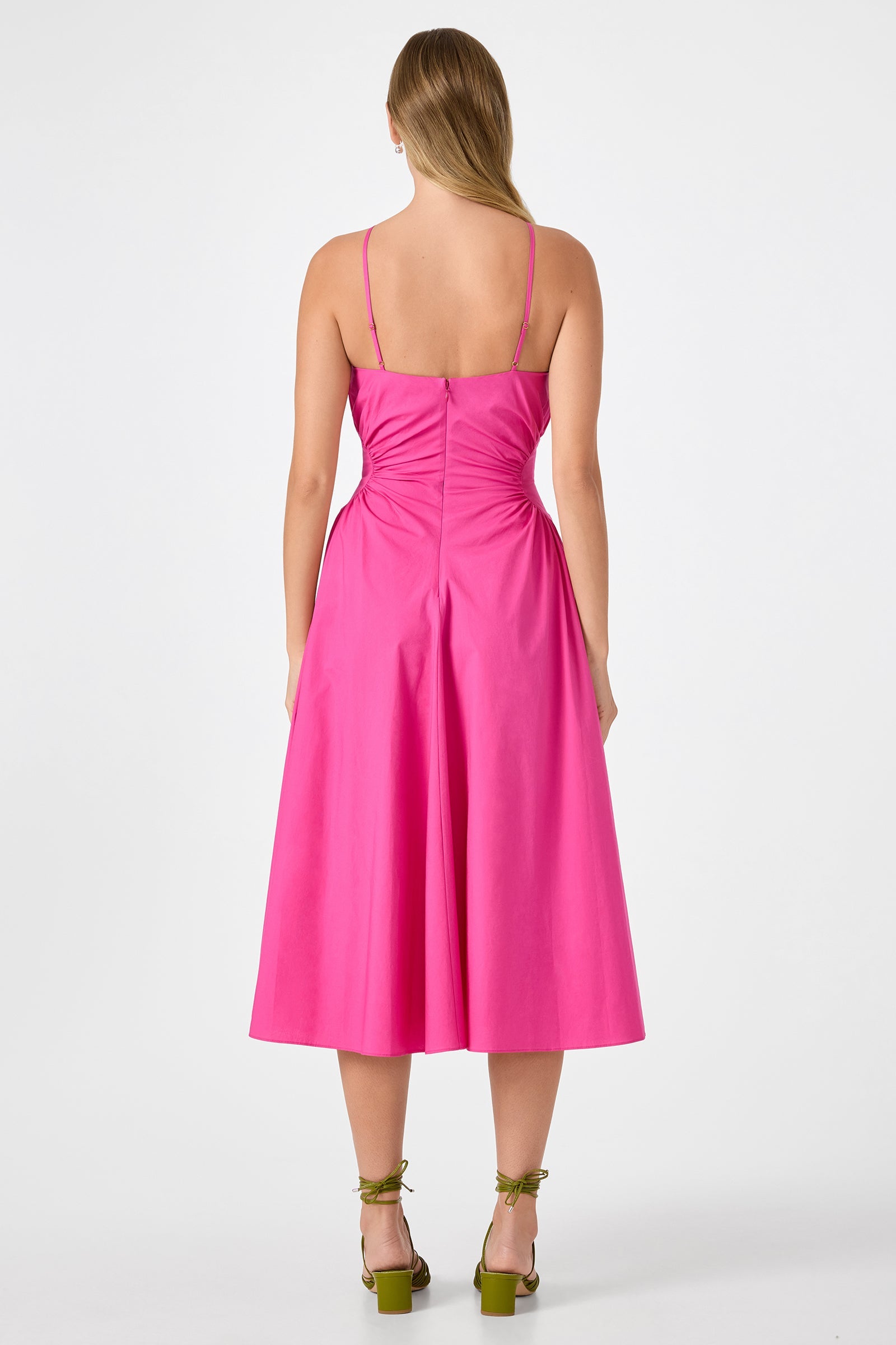 Kata Shirred Waist Midi Dress