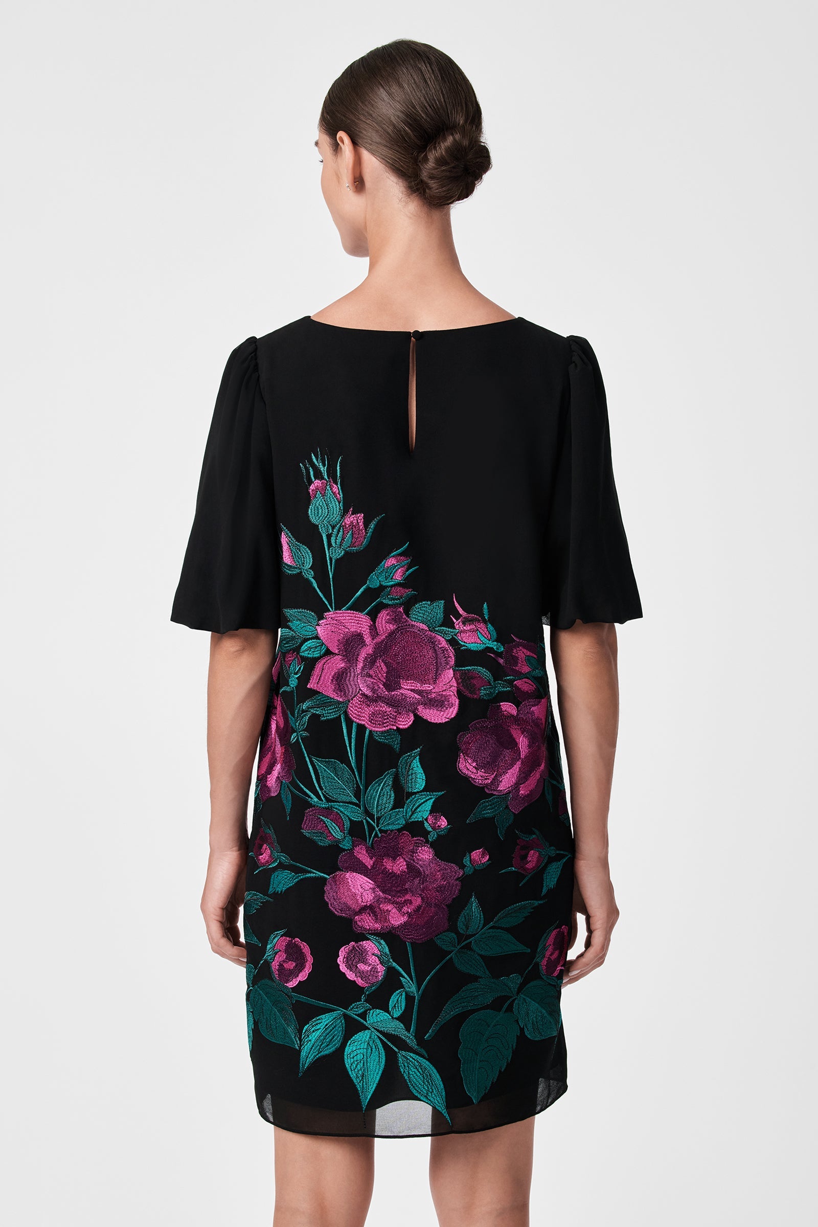Luv Embroidered Mini Dress
