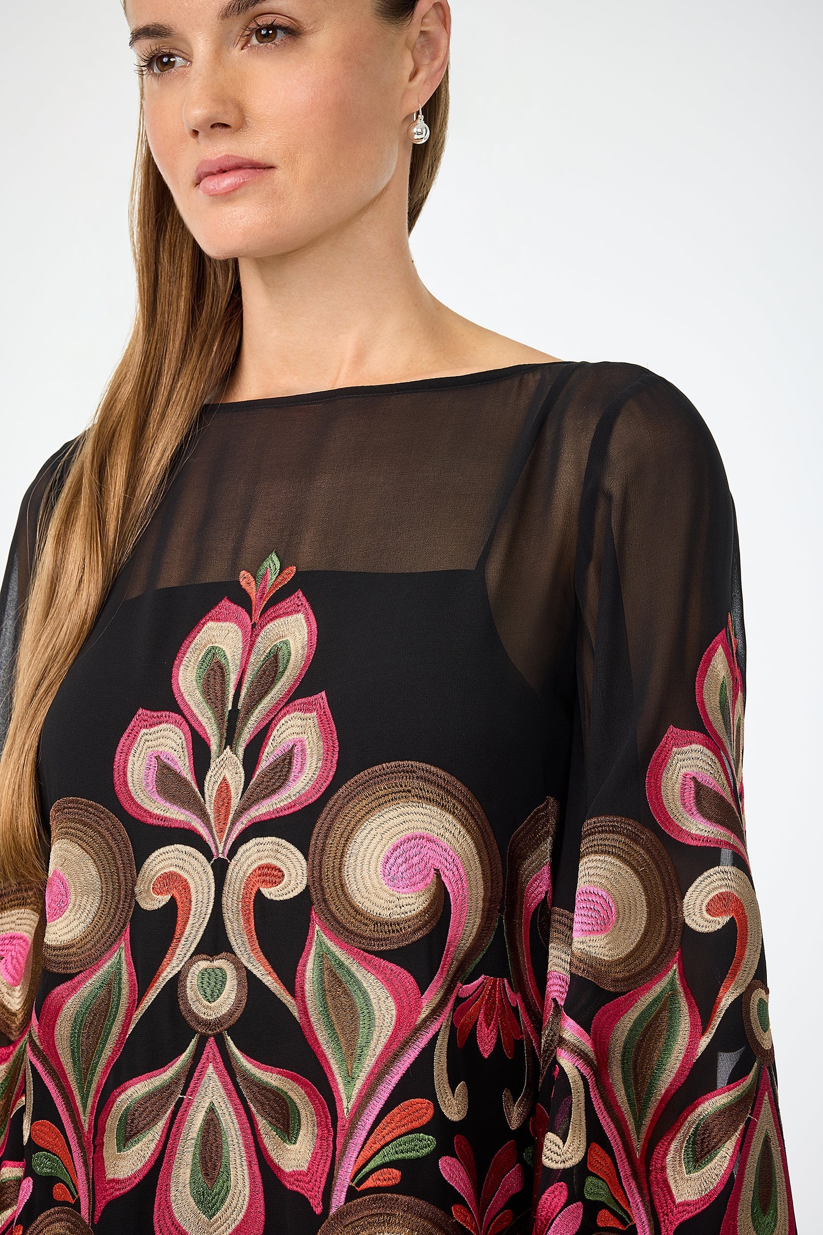 Salim Embroidered Mini Dress