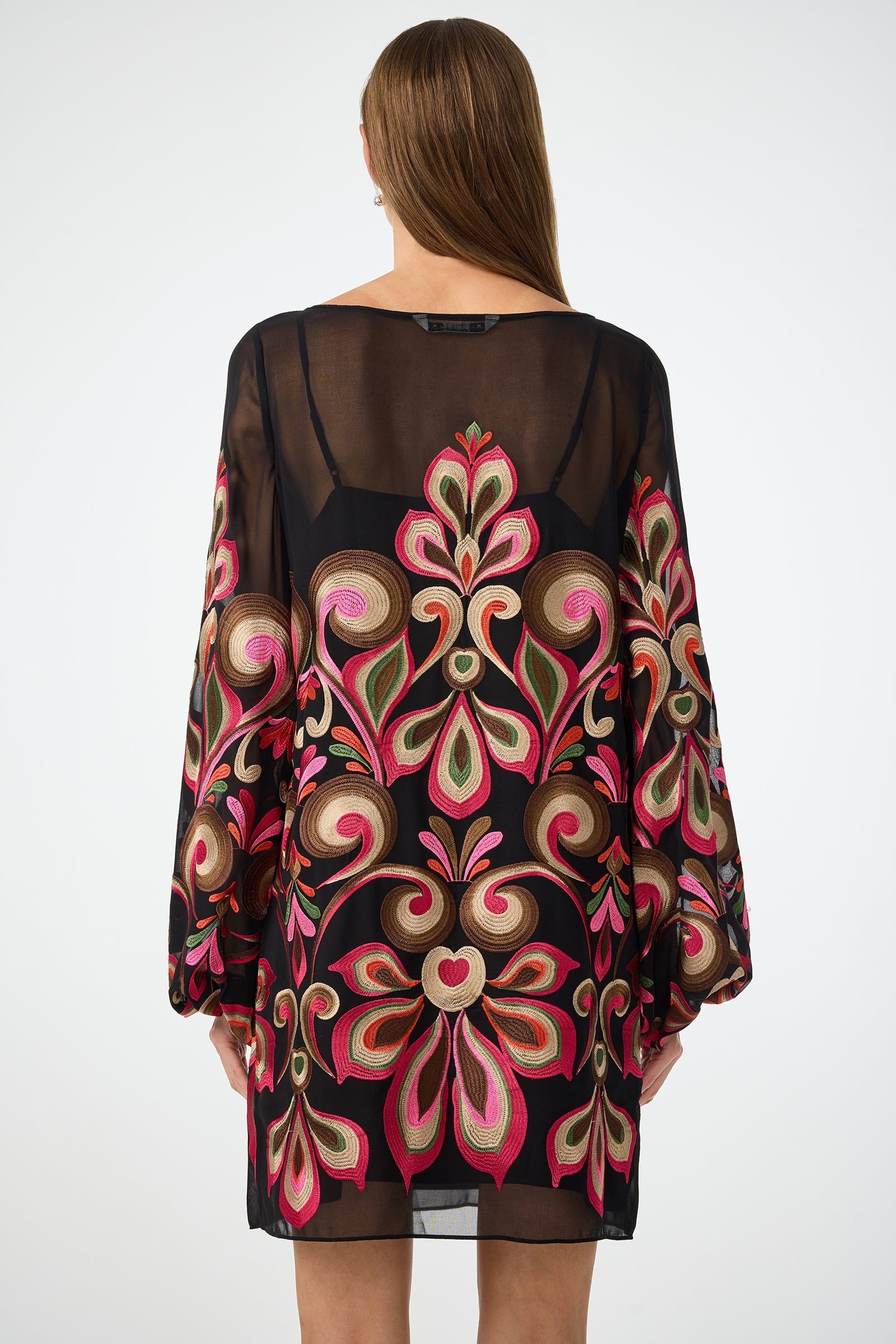 Salim Embroidered Mini Dress