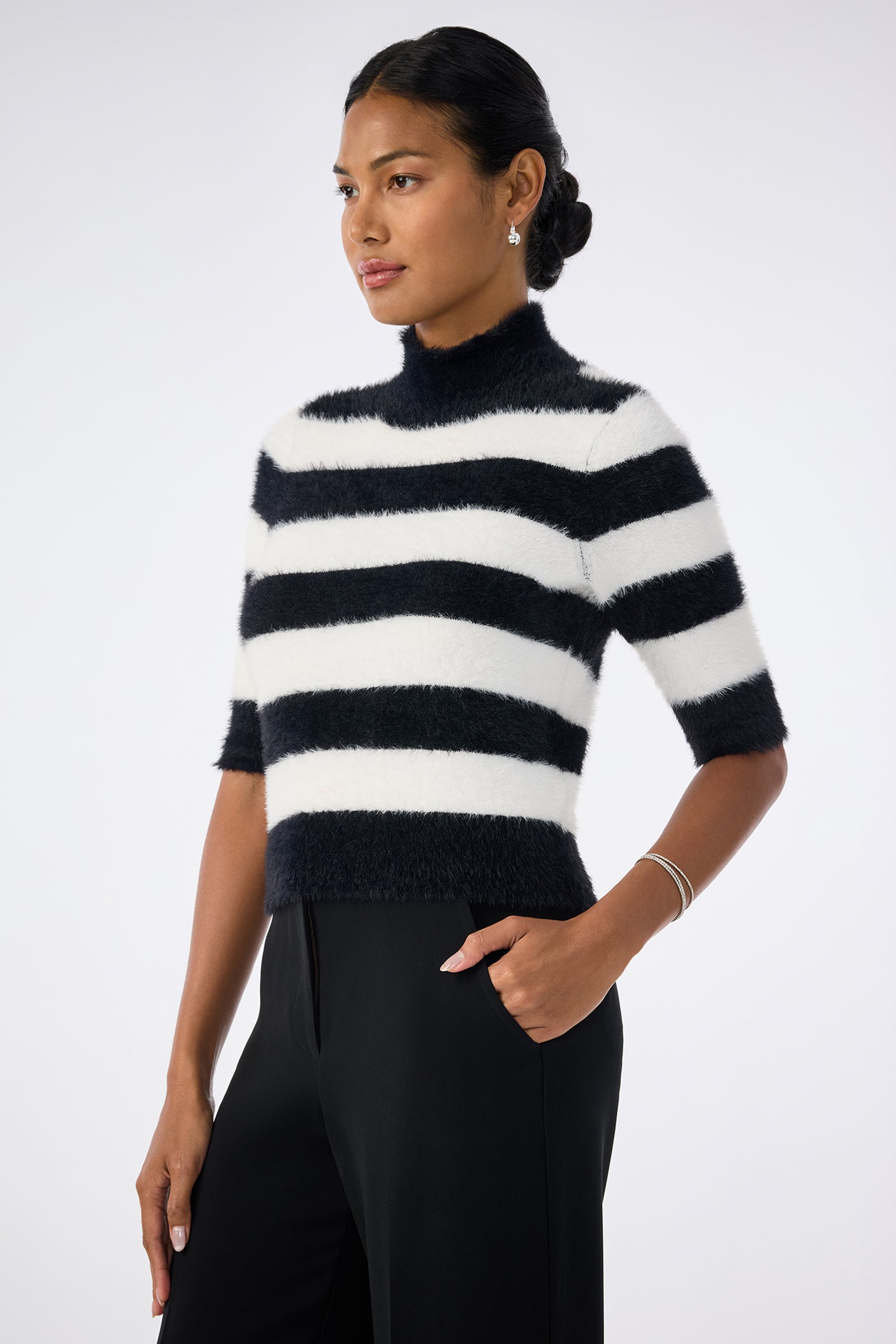 Mali Mock Neck Pullover