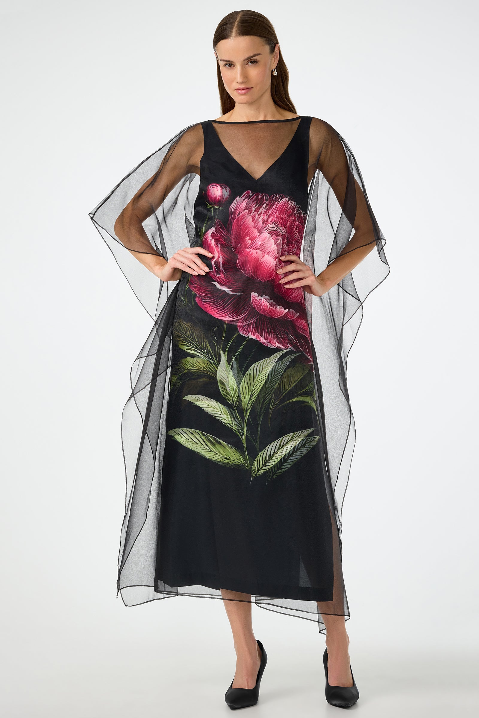 Salon Organza Midi Dress