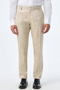 Clyde Slim Trouser - Gold Moire