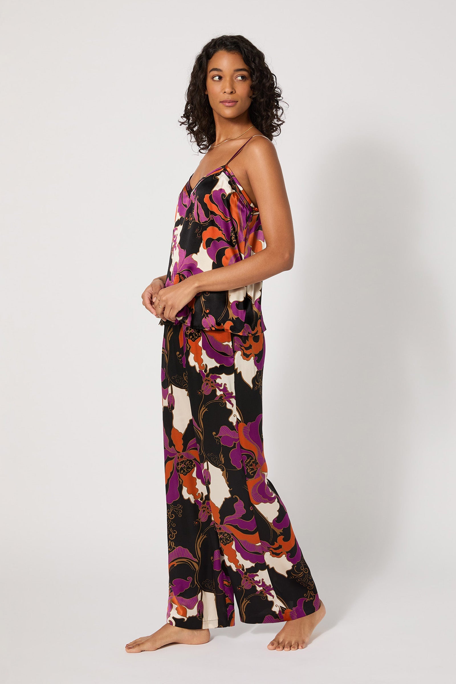 Silk Cami PJ Set - Fall Floral