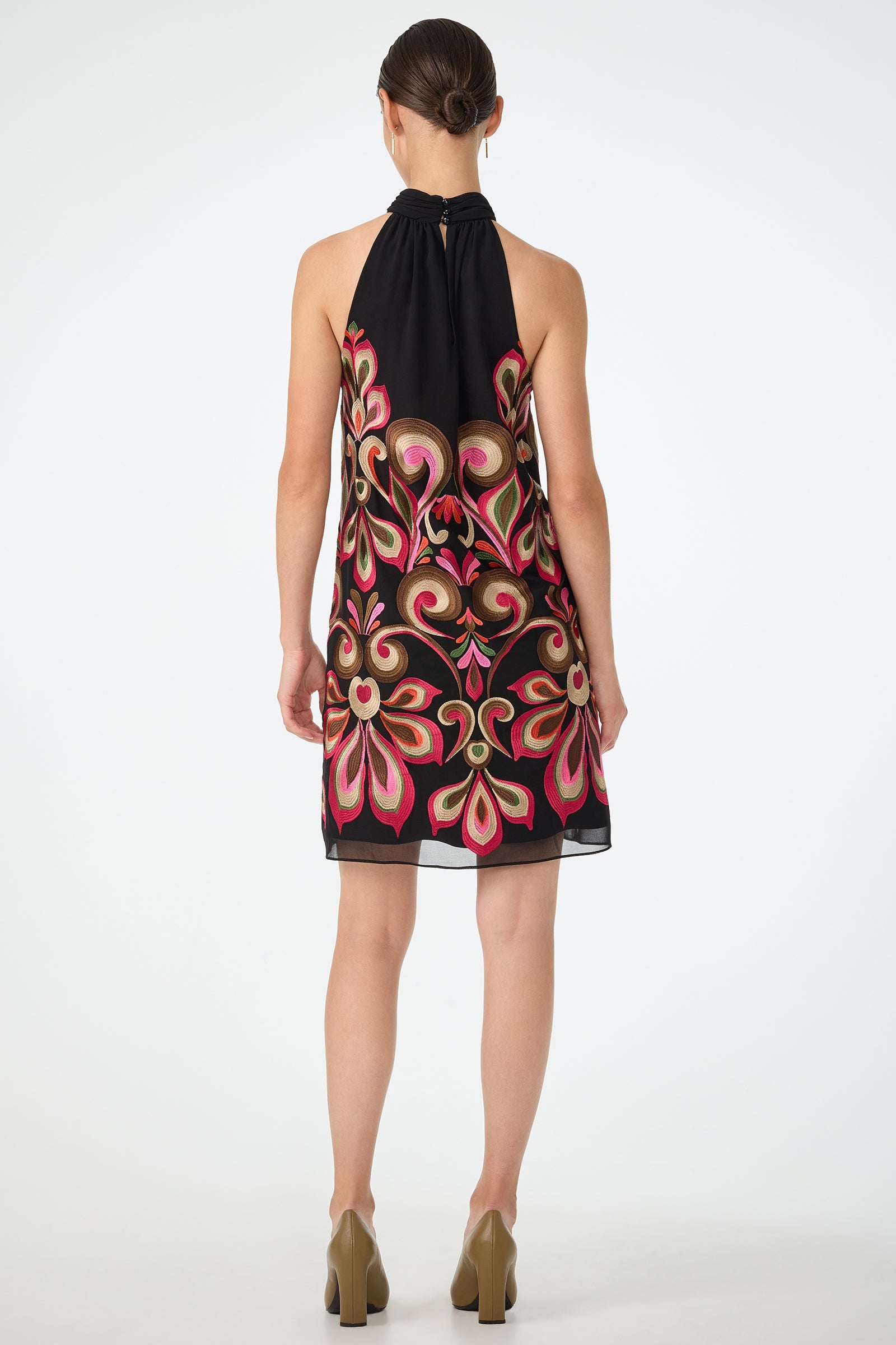 Zana Embroidered Mini Dress