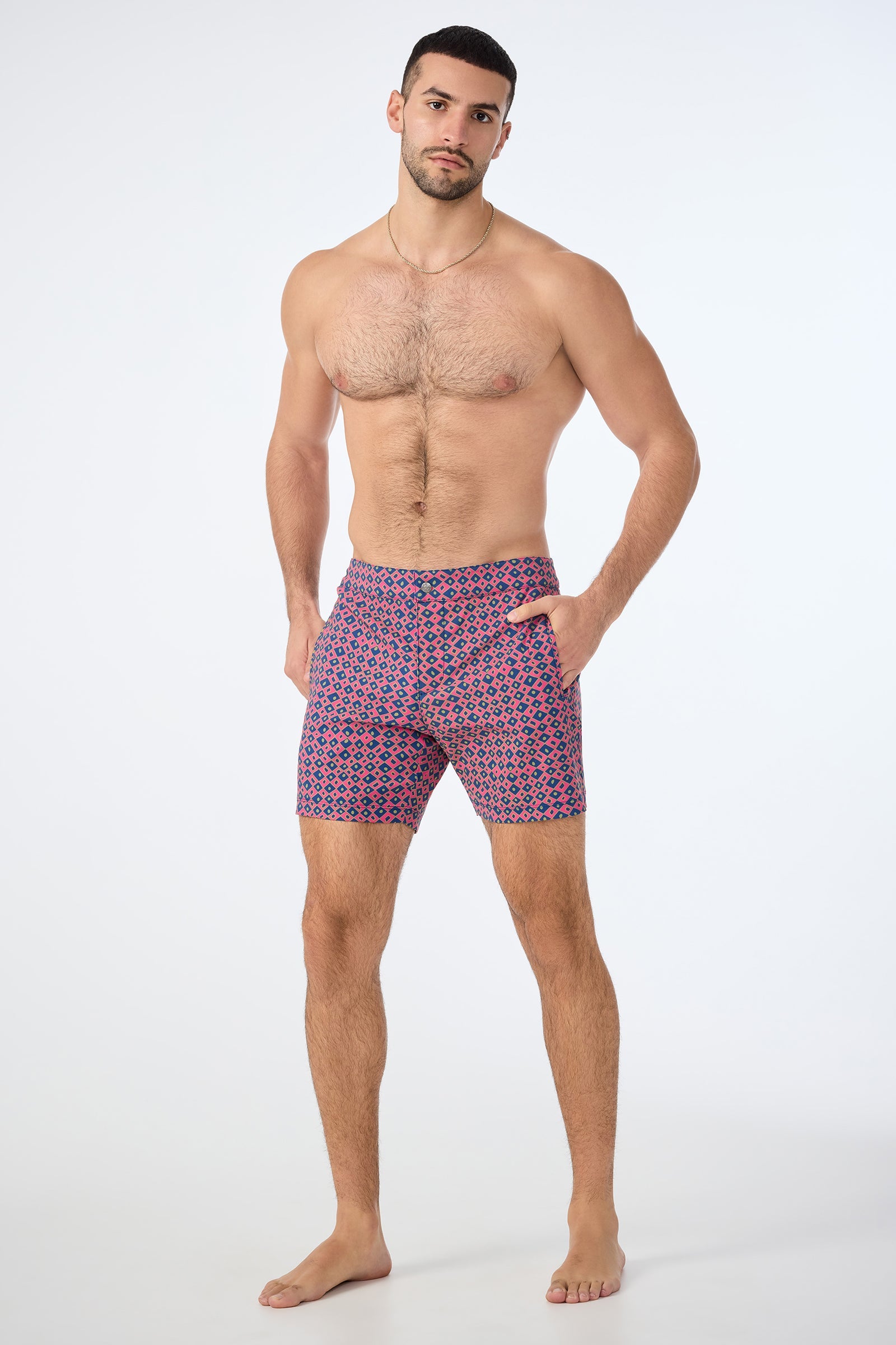 Honolulu Board Short - HImari Herringbone