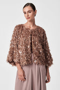 Oller Cropped Faux Fur Coat