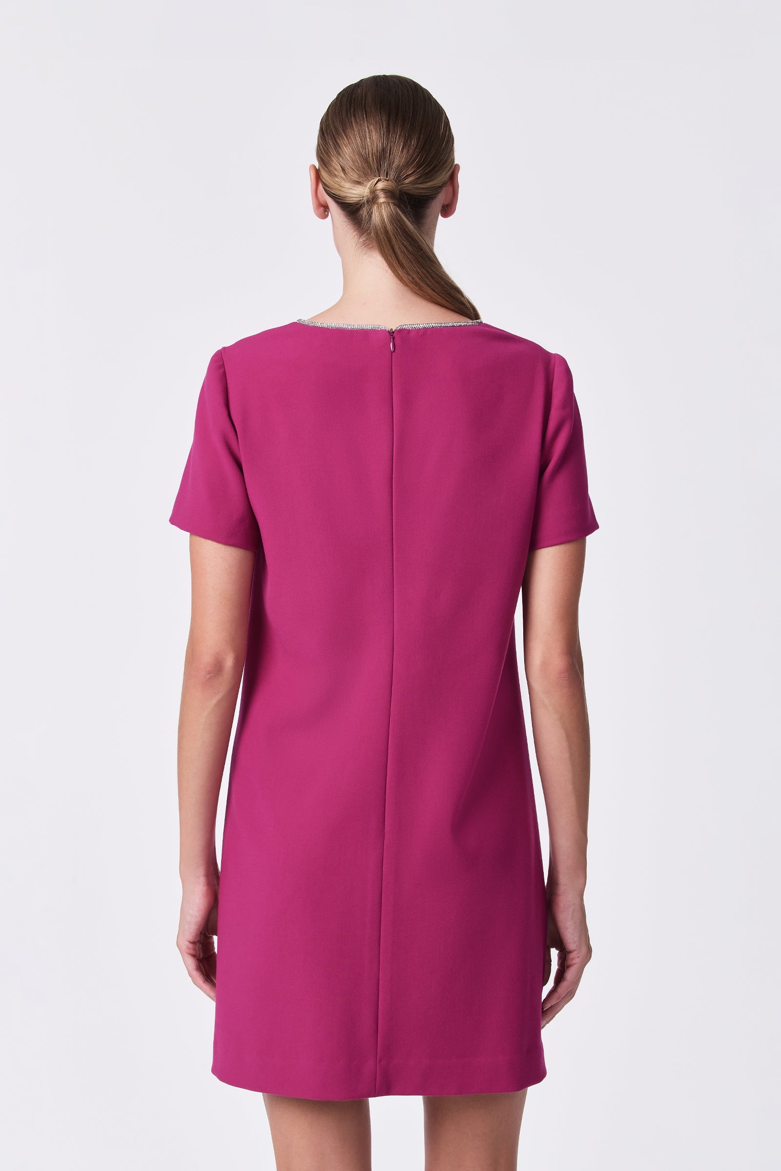 Obelle Crystal Trim Mini Dress