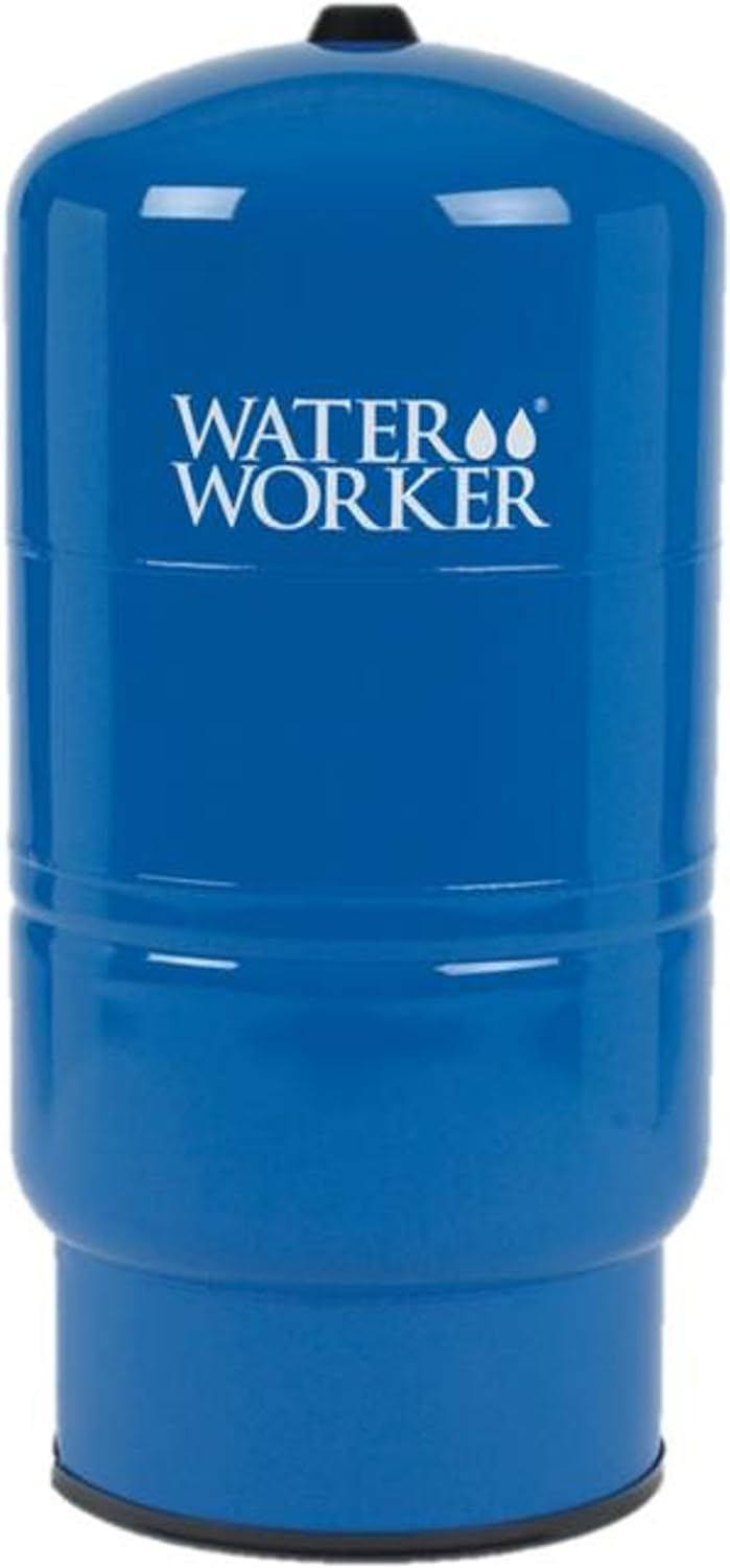 WaterWorker HT 30B Vertical Pressure Well Tank, 30 Gallon Capacity, Butyl Diaphragm, Blue