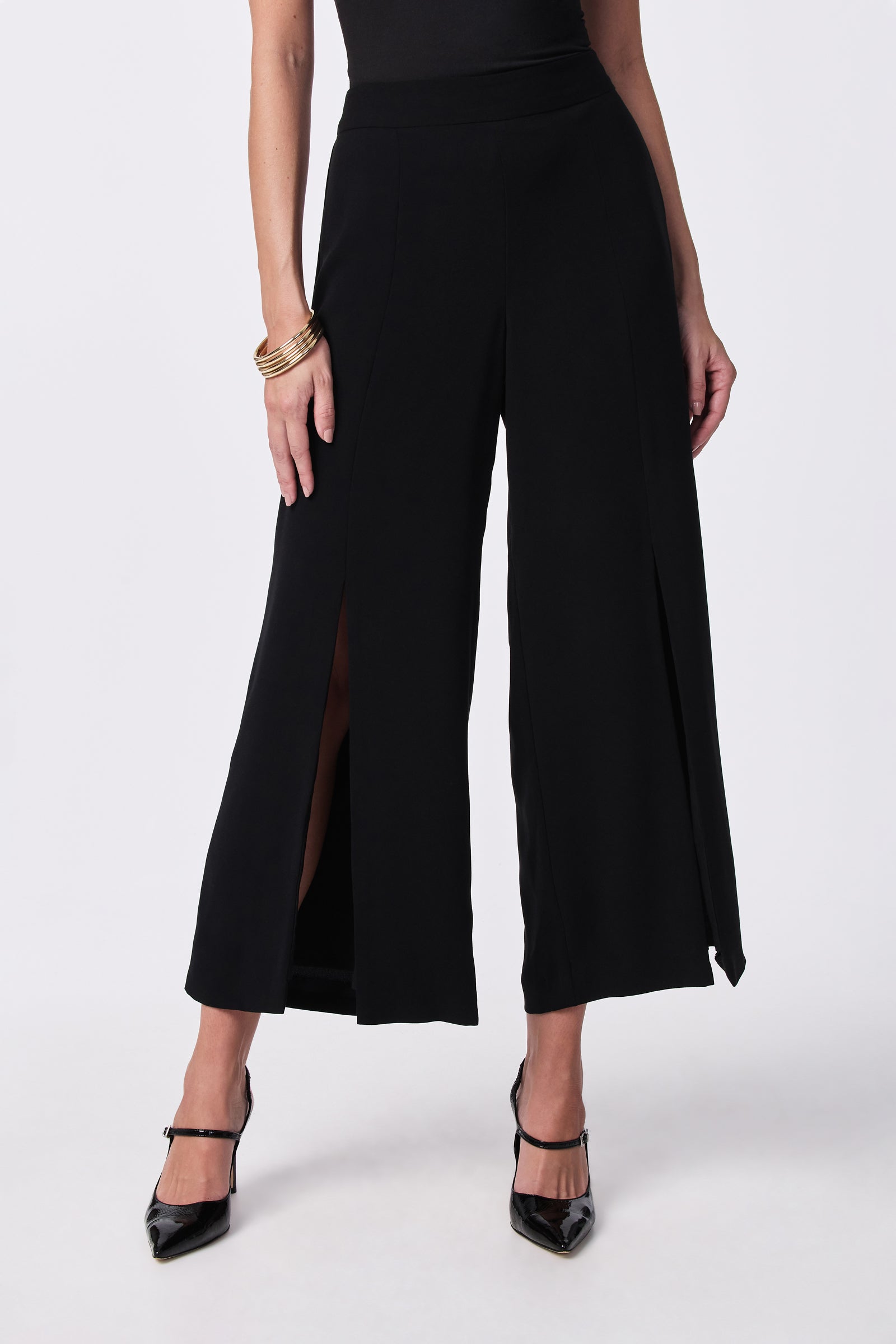 Davon Cropped Slit-Leg Pant