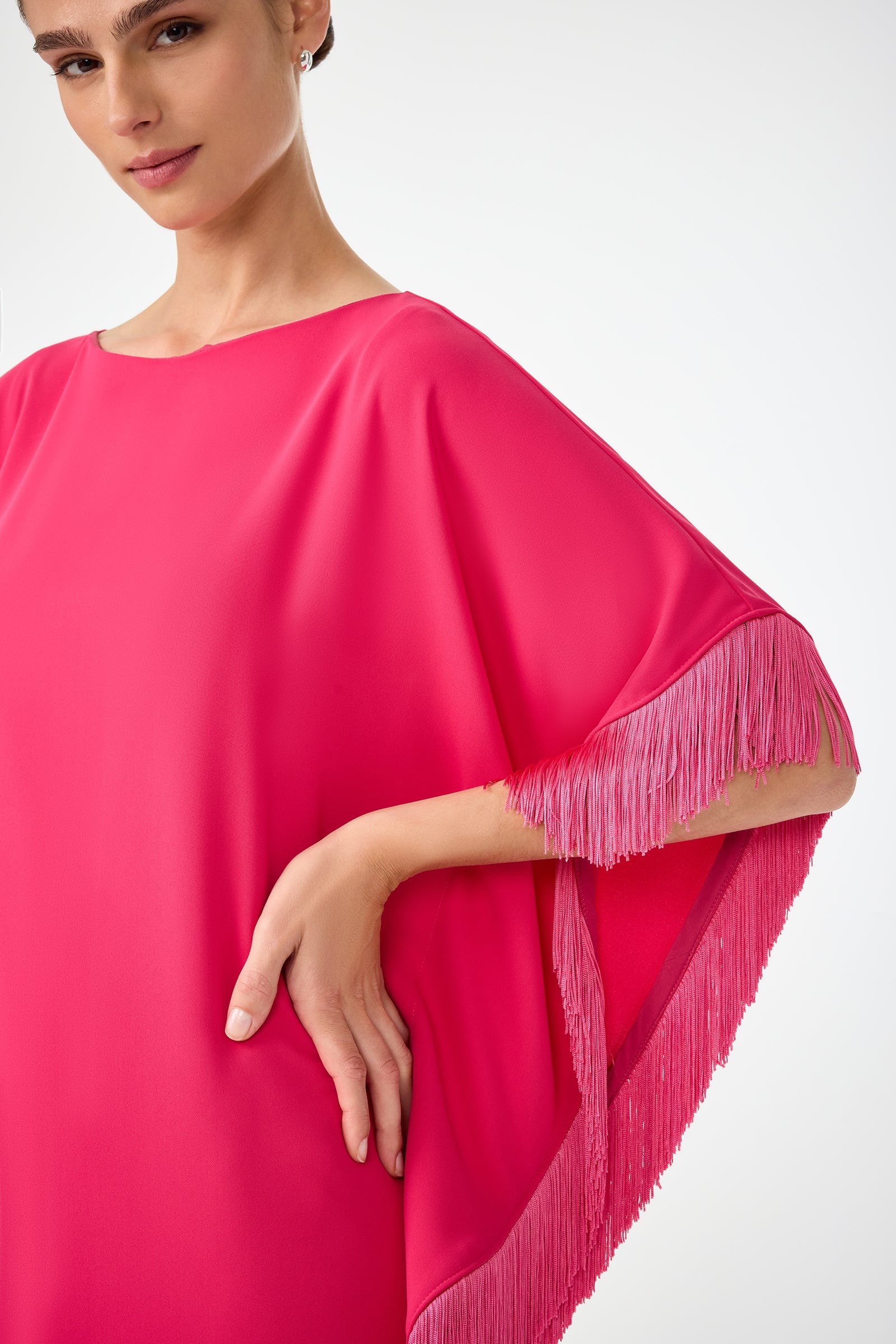 Mini Neena Fringe Caftan Dress