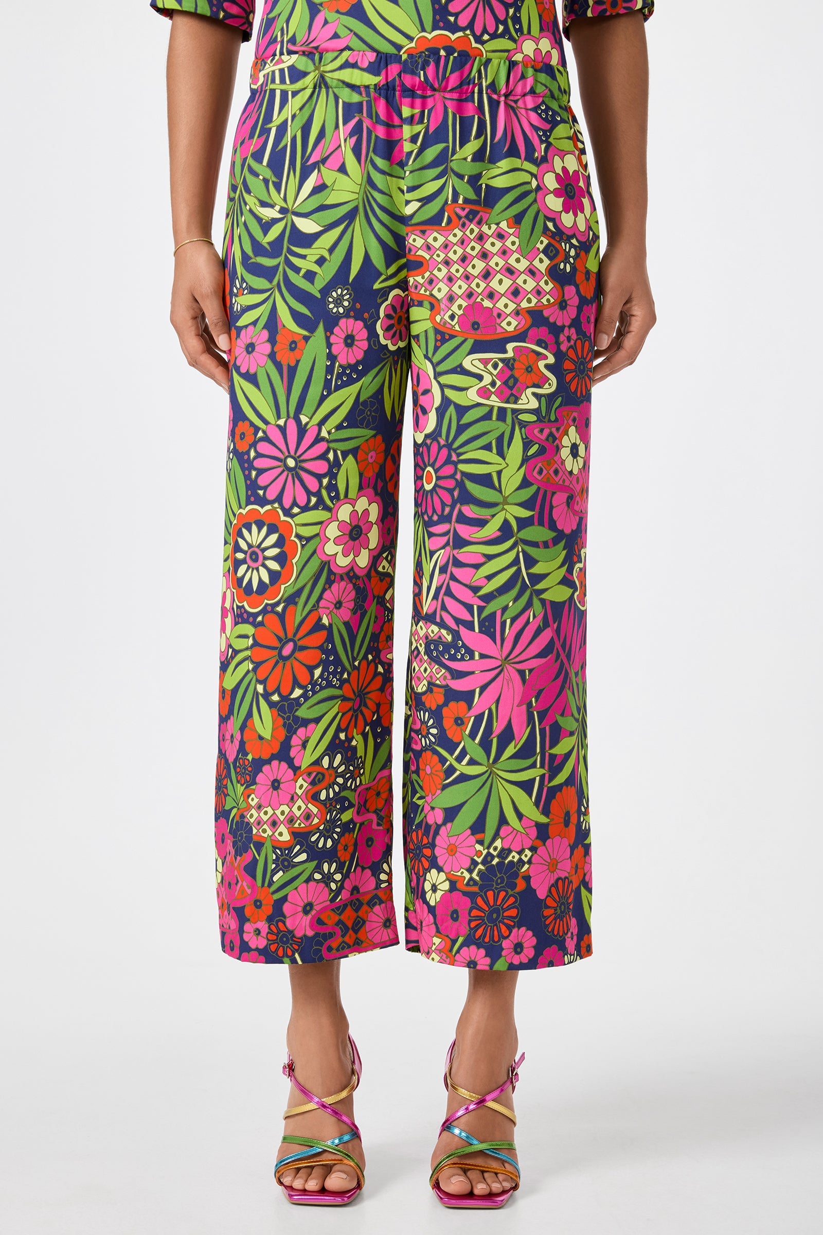 Estella Cropped Pant - Fumi Floral