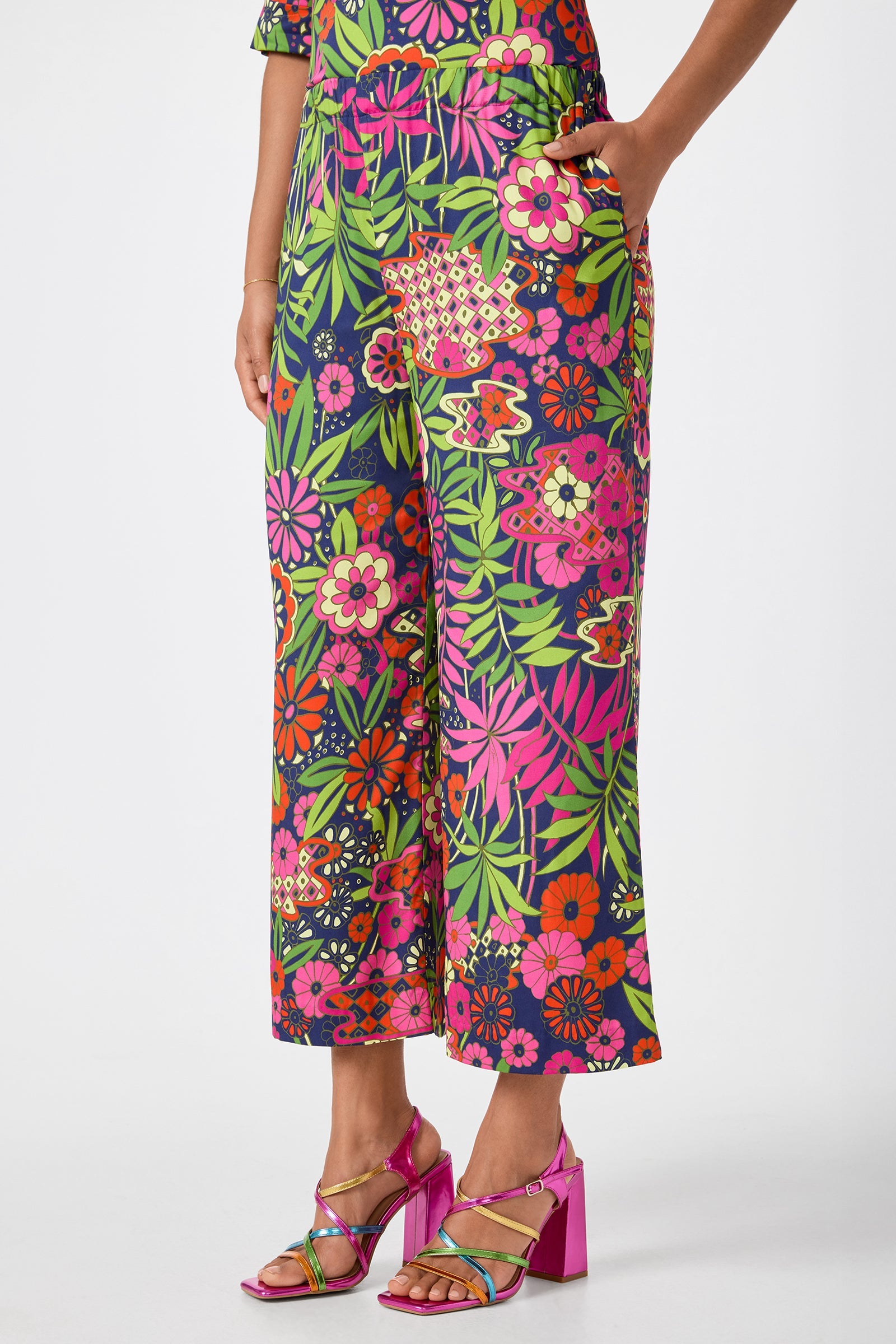 Estella Cropped Pant - Fumi Floral