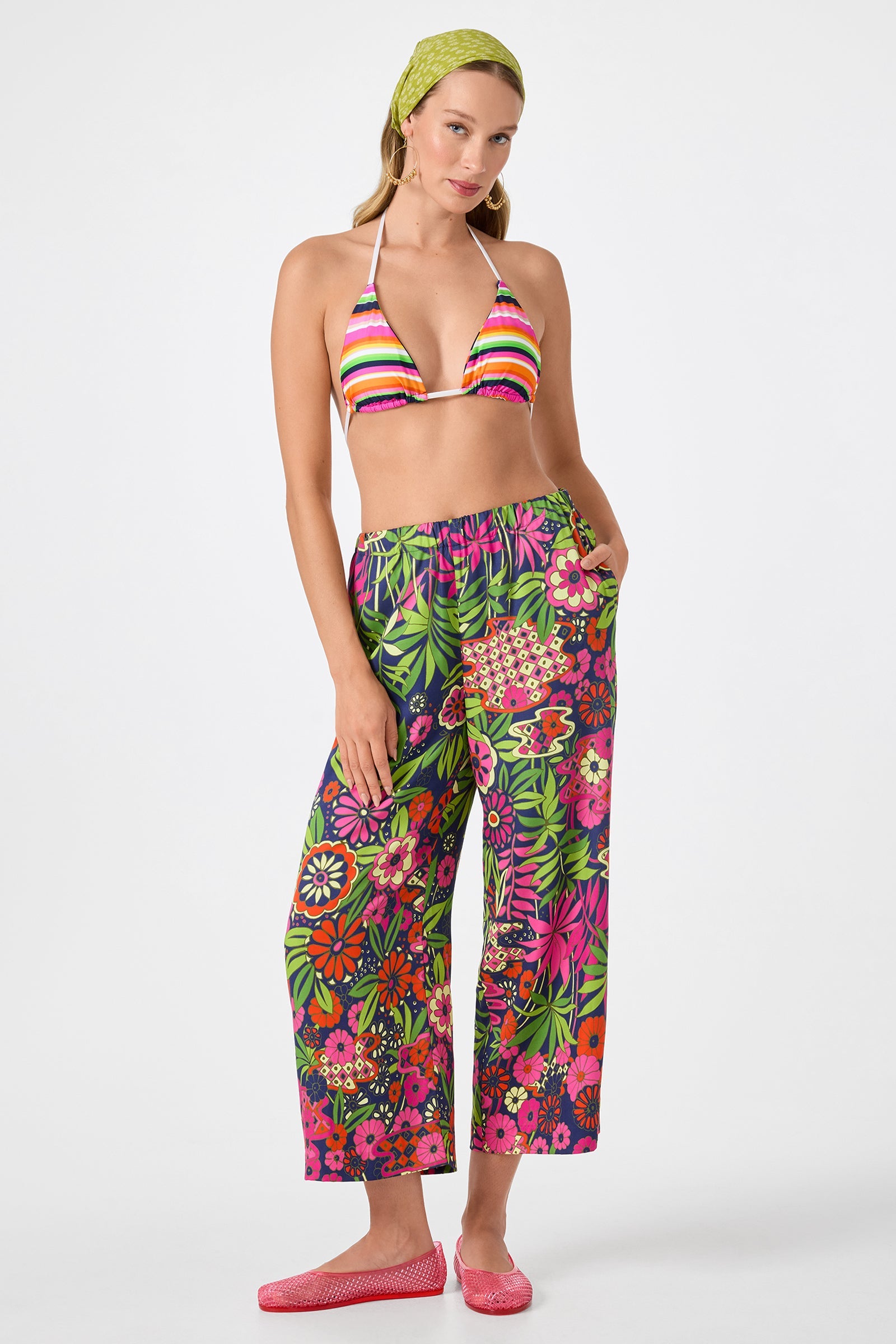 Estella Cropped Pant - Fumi Floral
