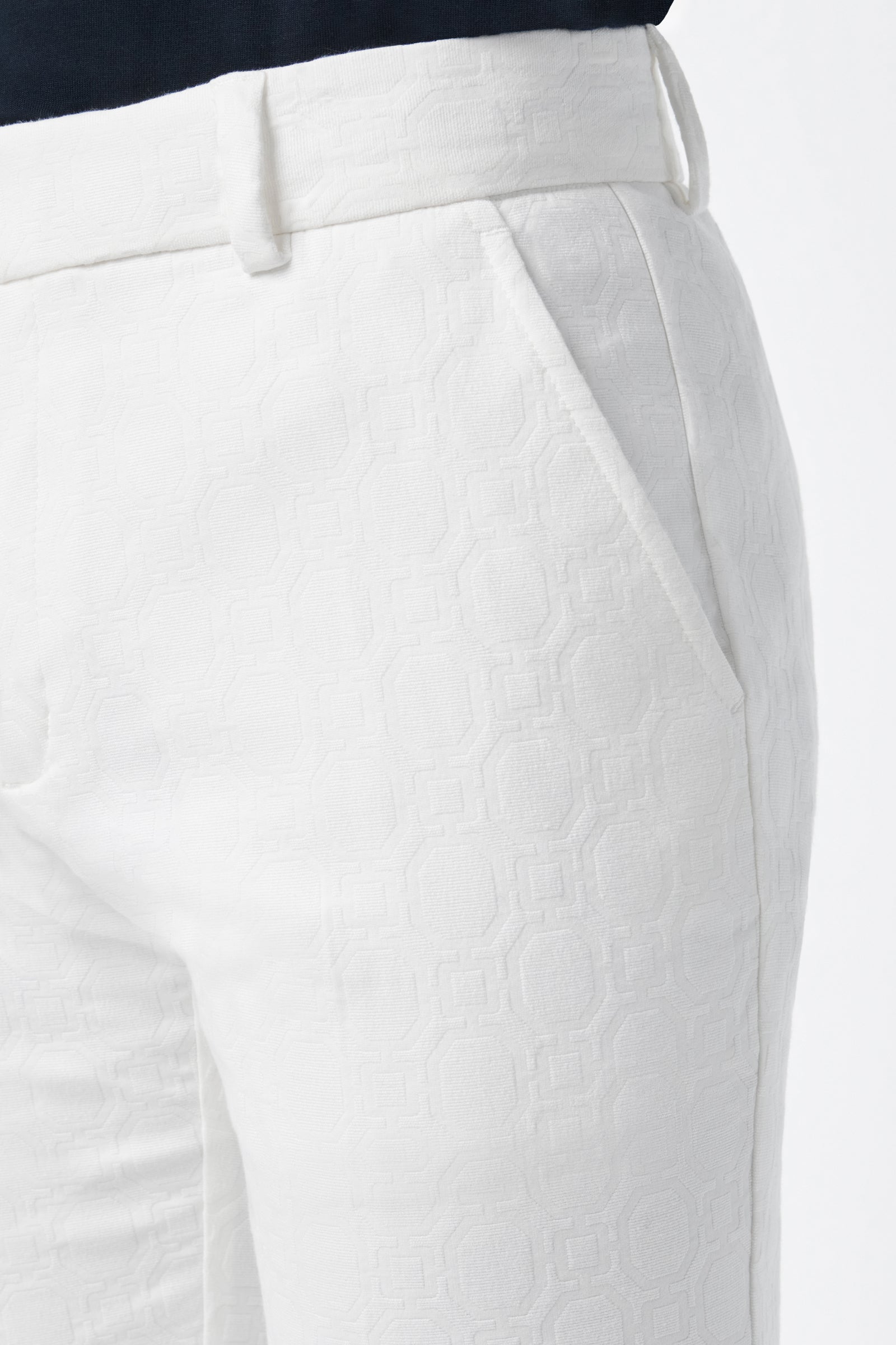 Clyde Slim Trouser - Stretch Herringbone